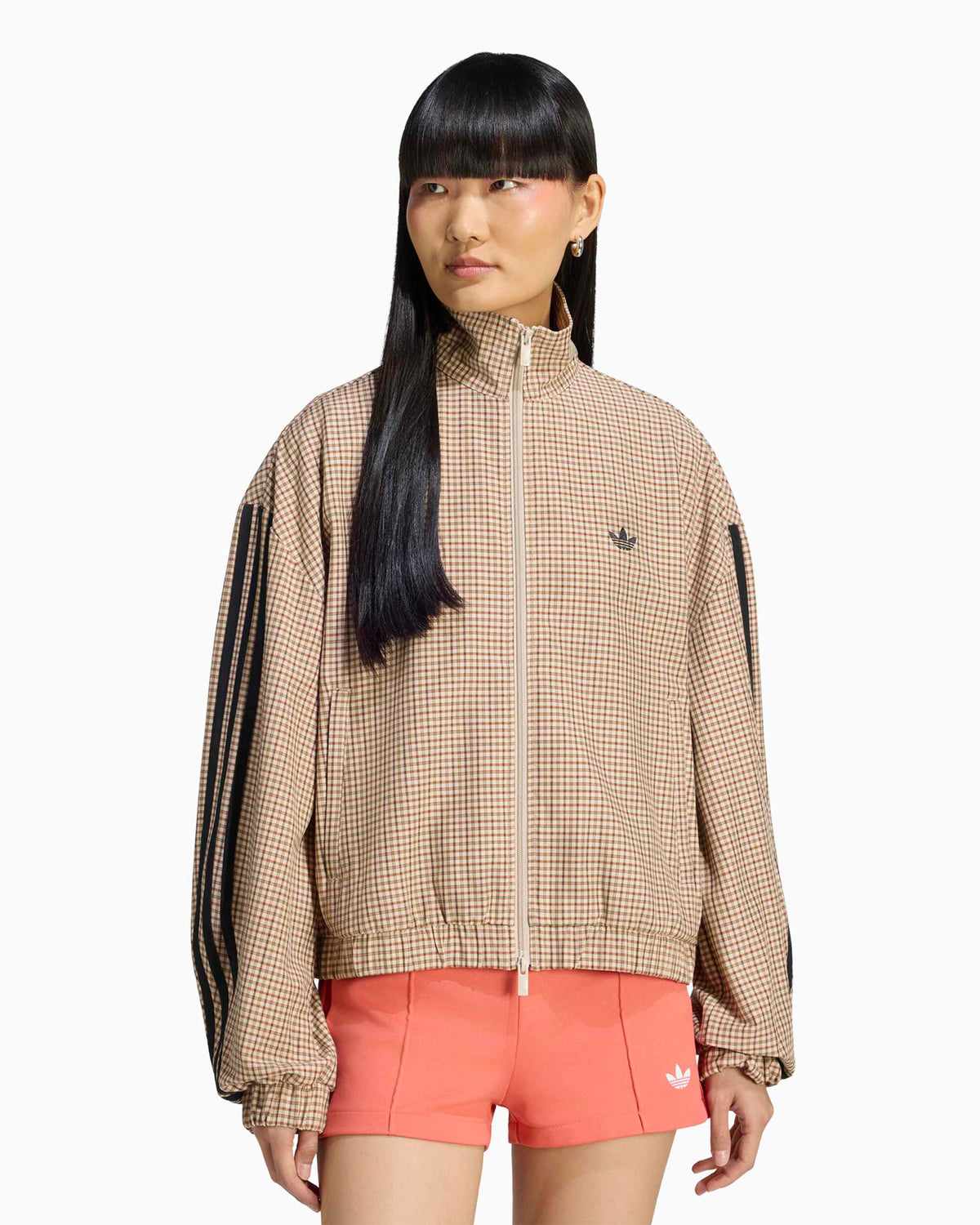 Jackets Coats adidas Originals Plaid Relaxed Women's Light Jacket - LE8307
