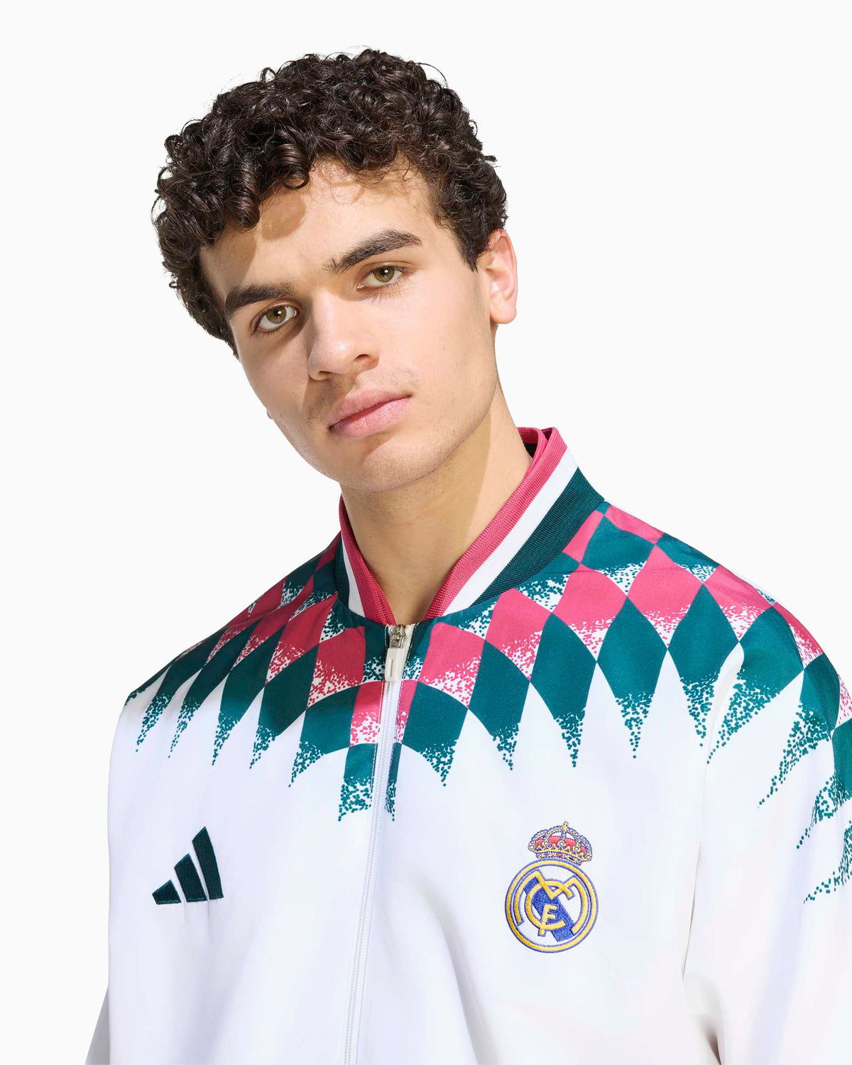 Jackets Coats adidas Originals Real Madrid C.F. Stadium Logo Relaxed Men's Track Jacket - KG2956