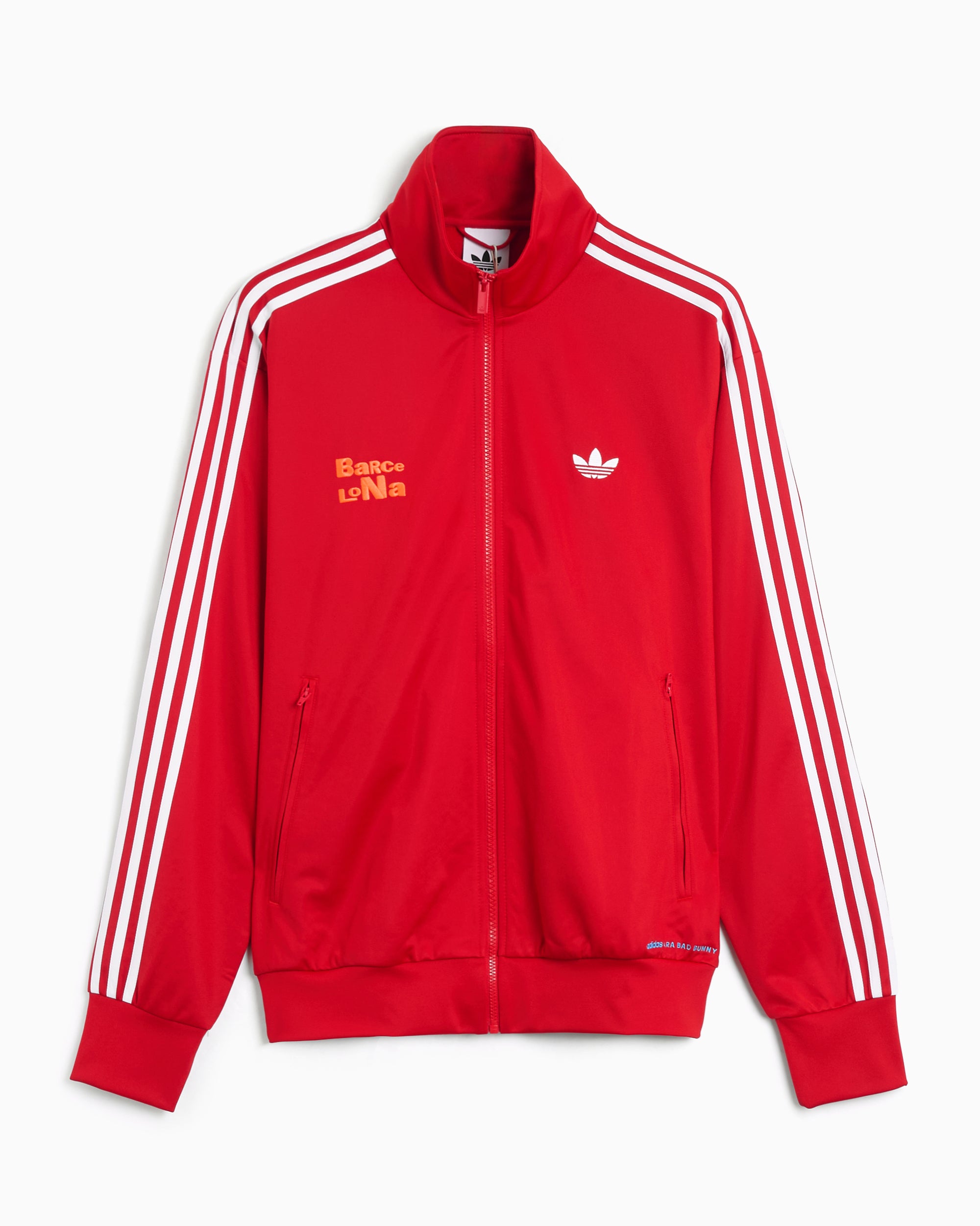 Jackets Coats adidas Originals x Bad Bunny DtMF Tour Merch "Barcelona" Firebird Relaxed Men's Track Jacket - LG9052