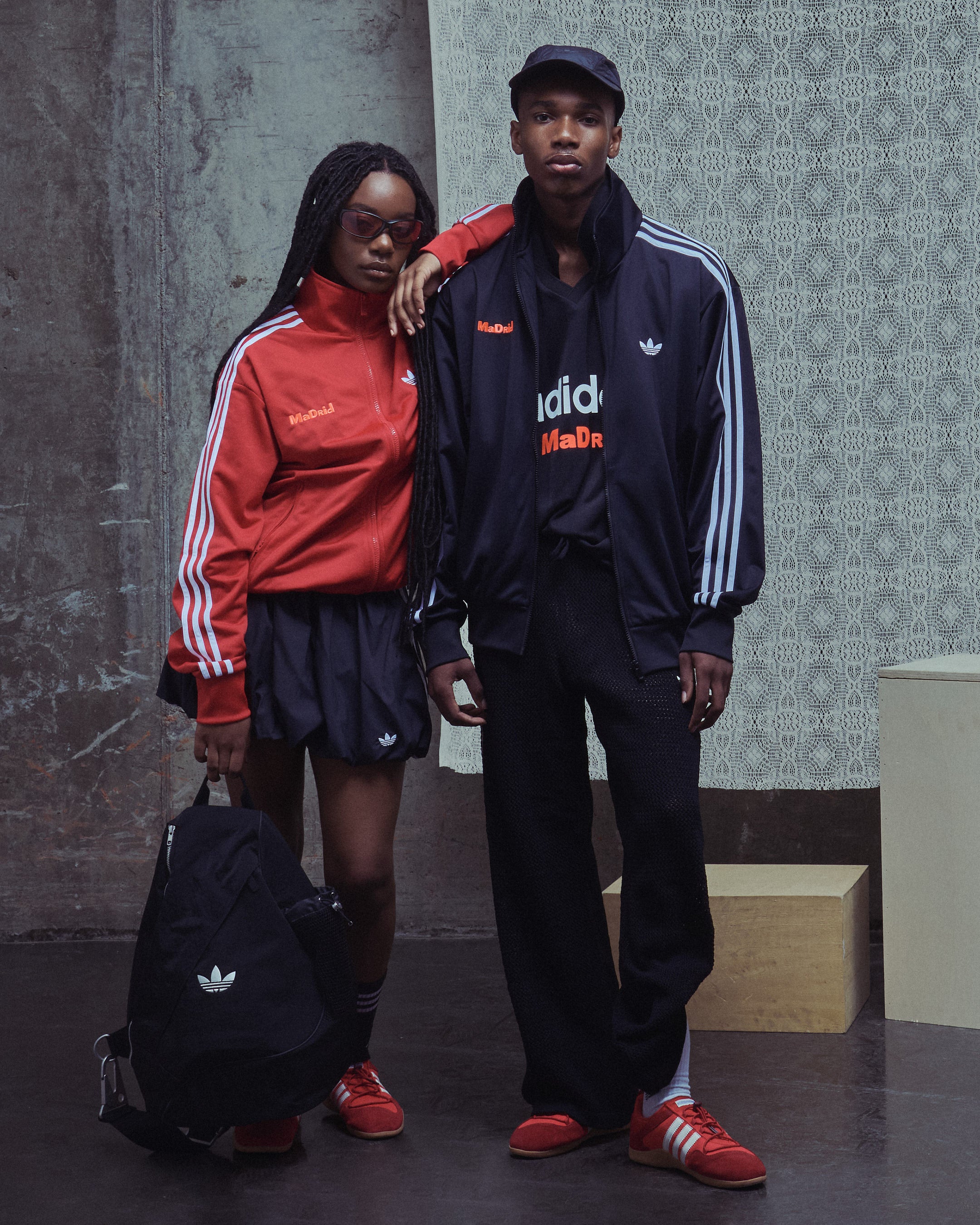 Jackets Coats adidas Originals x Bad Bunny DTmF Tour Merch "Madrid" Firebird Track Jacket - LG9055