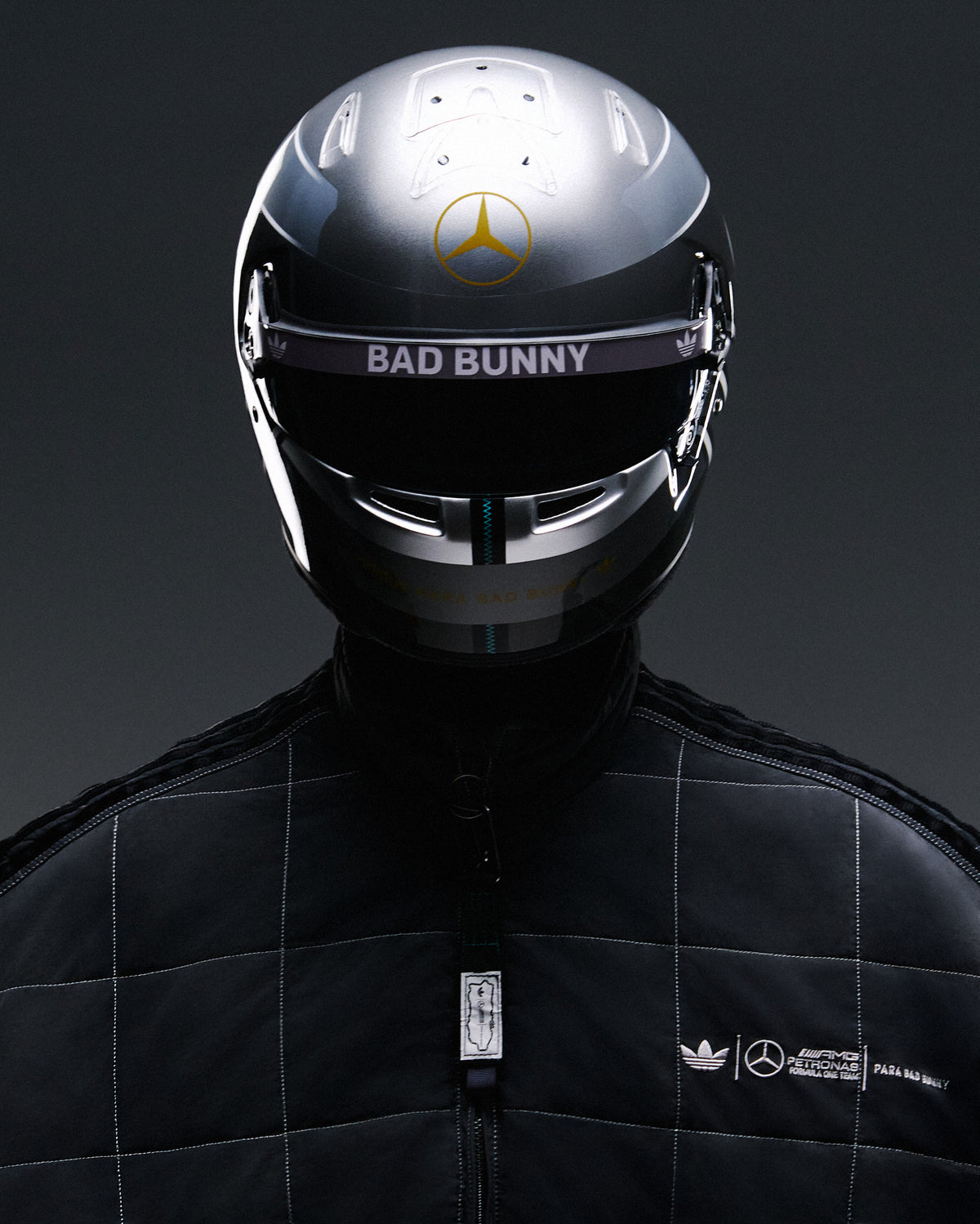 Bomber com logótipo adidas Originals x Bad Bunny x Mercedes AMG Petron