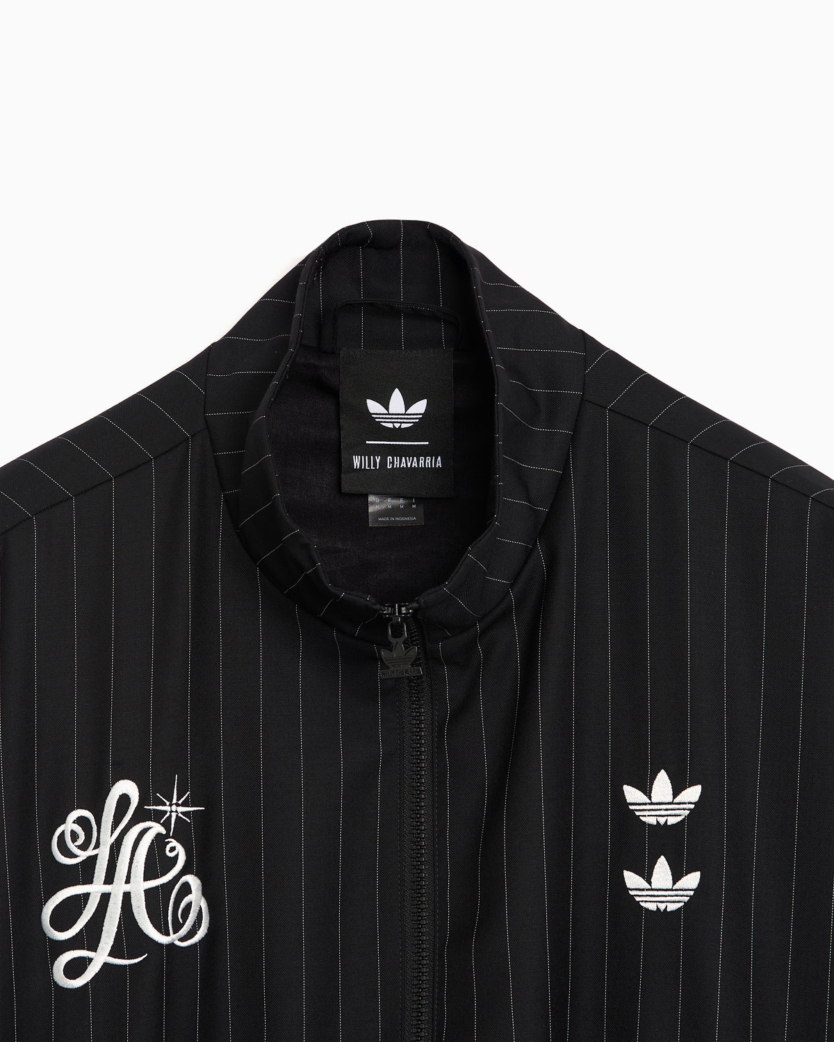 Jackets Coats adidas Originals x Willy Chavarria Pinstripe Striped Boxy Men's Track Jacket - KR8696