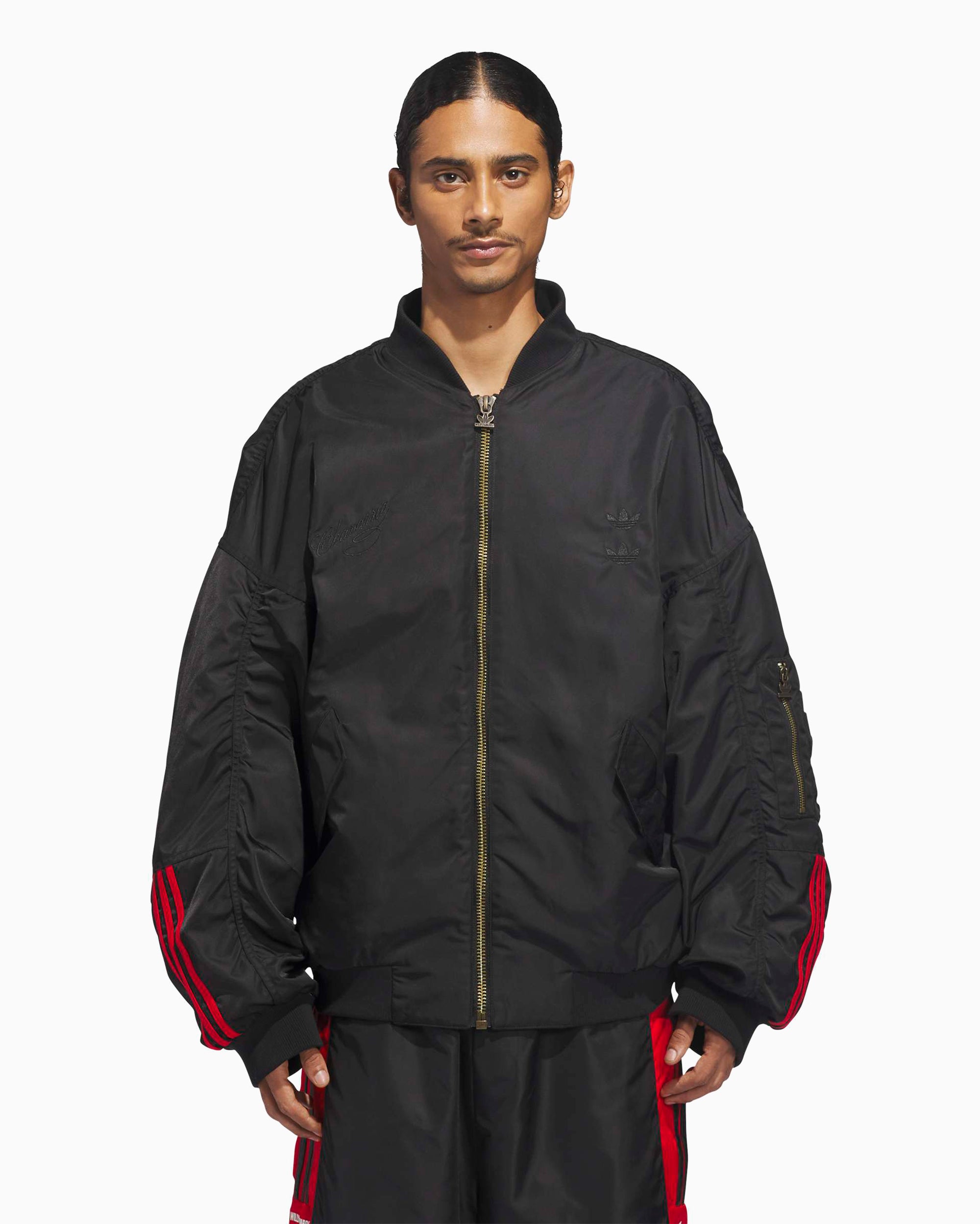 Jackets Coats adidas Originals x Willy Chavarria Satin Relaxed Men's Bomber - KD9361