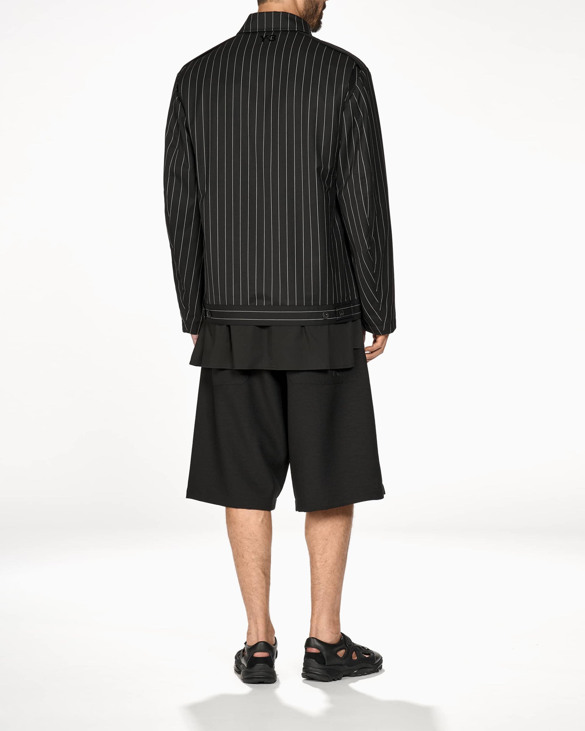 Jackets Coats adidas Y-3 Refined Wool UT Striped Relaxed Men's Light Jacket - KG6002