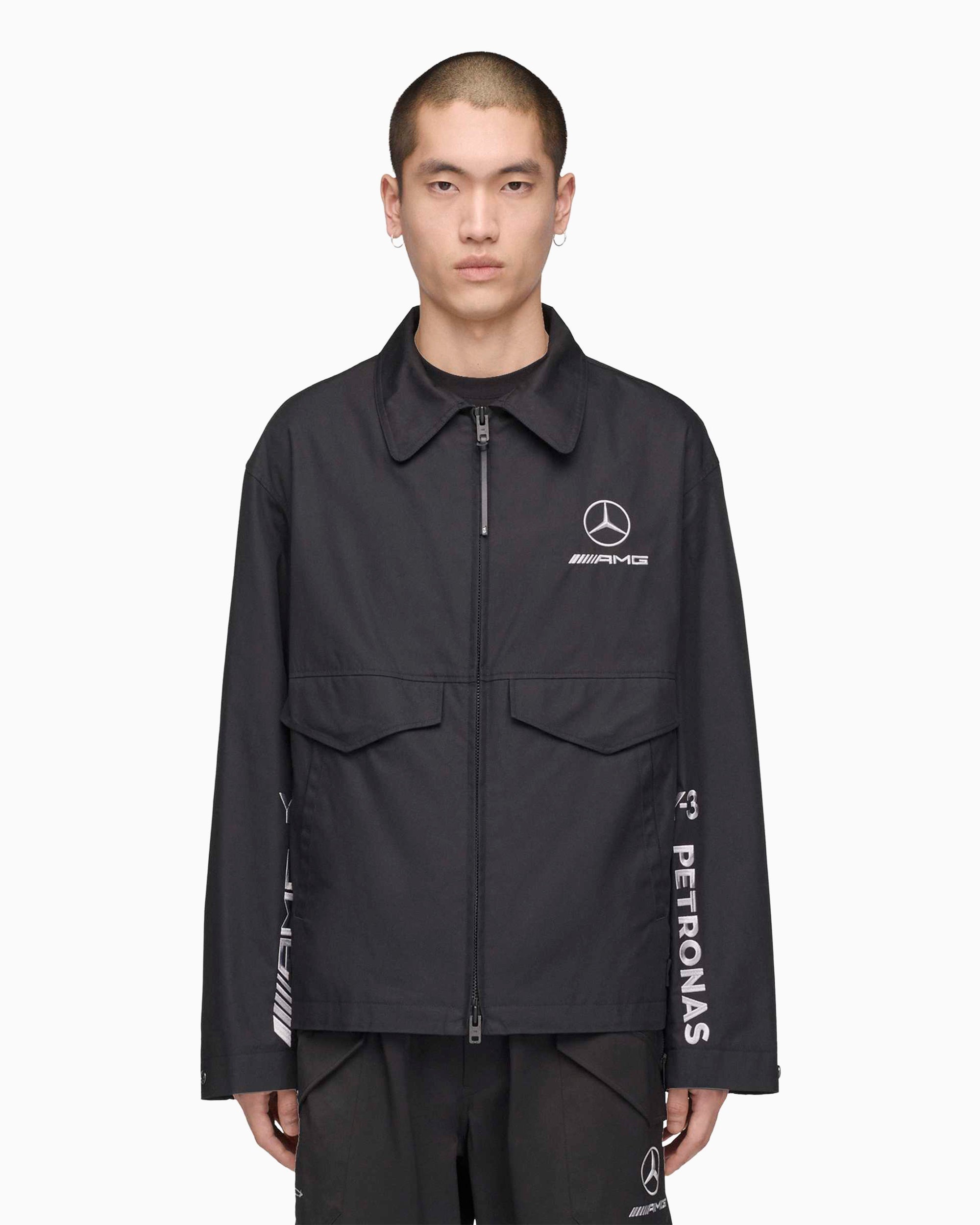 Jackets Coats adidas Y-3 x Mercedes AMG Petronas Team F1 "Wolf" Embroidered Unisex Light Jacket - KR2375