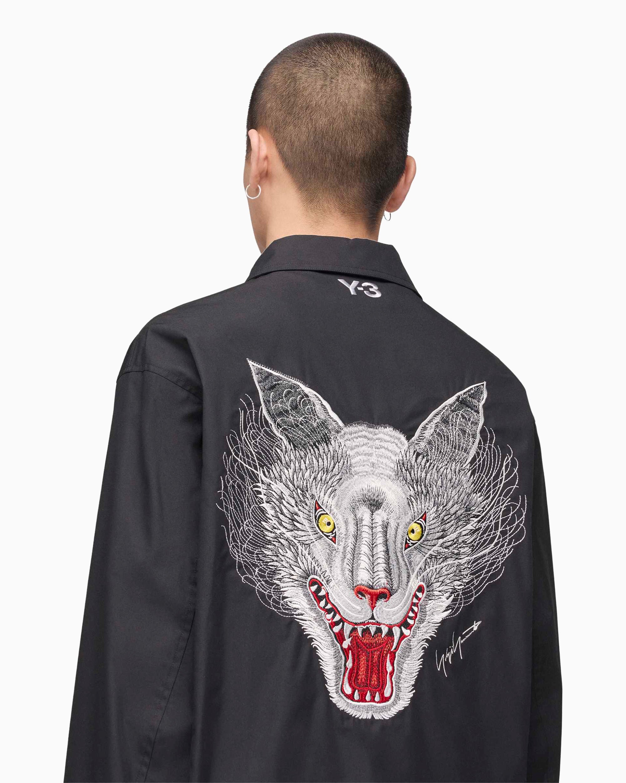 Jackets Coats adidas Y-3 x Mercedes AMG Petronas Team F1 "Wolf" Embroidered Unisex Light Jacket - KR2375