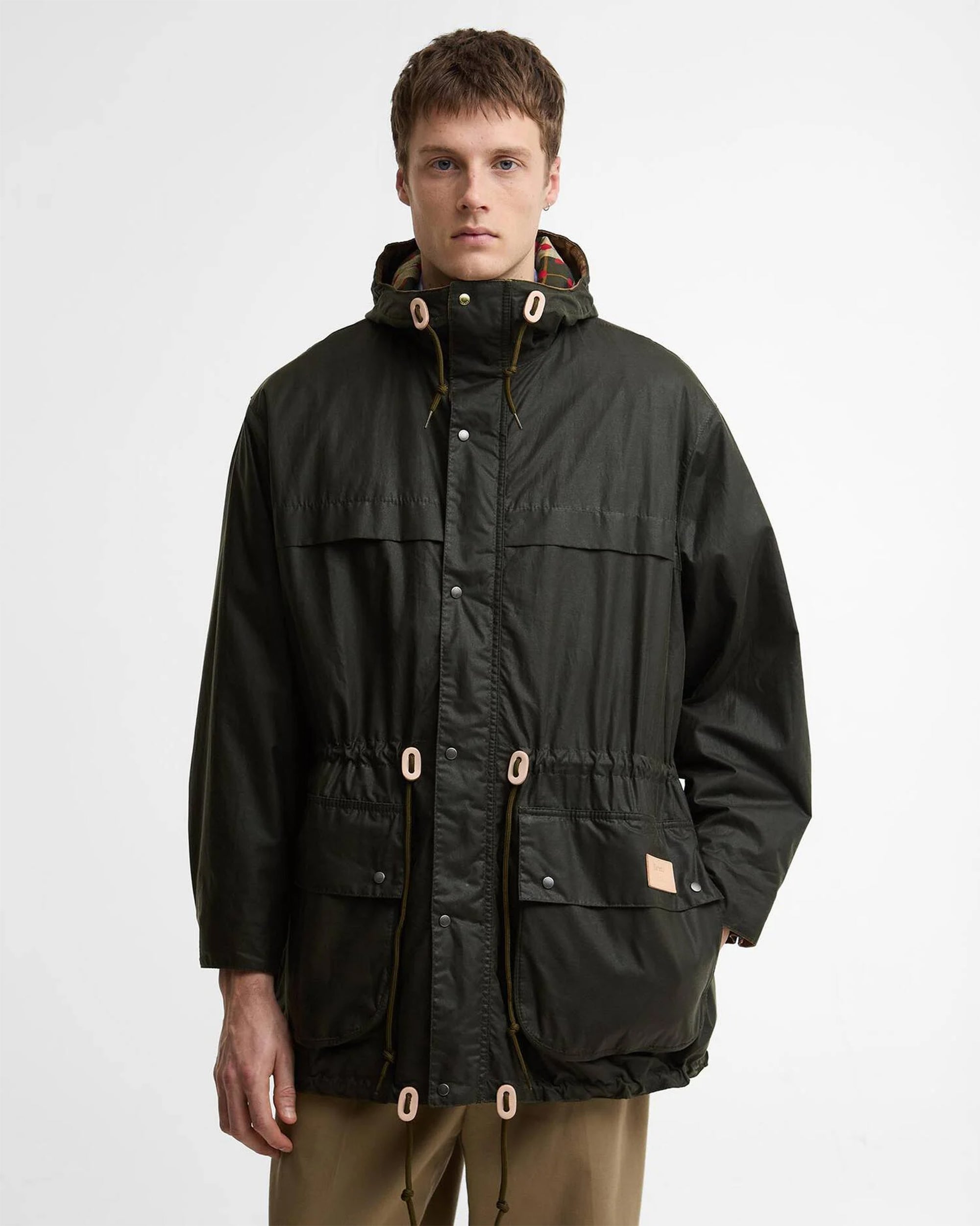 Jackets Coats Barbour x Paul Smith Durham Wax Relaxed Men's Rain Jacket - MWX2561OL51