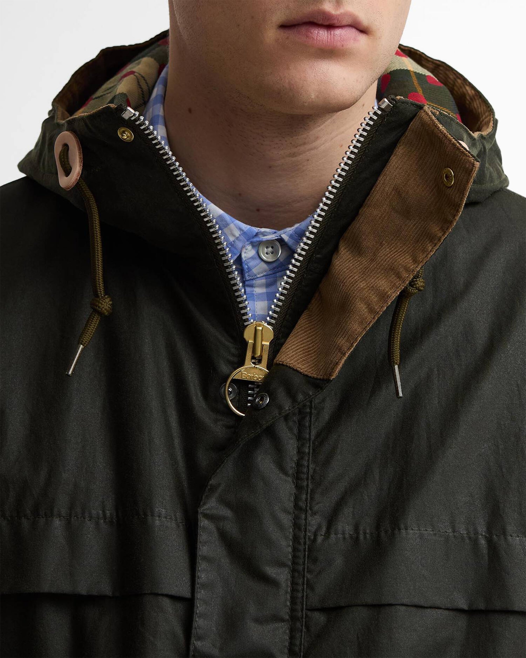 Jackets Coats Barbour x Paul Smith Durham Wax Relaxed Men's Rain Jacket - MWX2561OL51