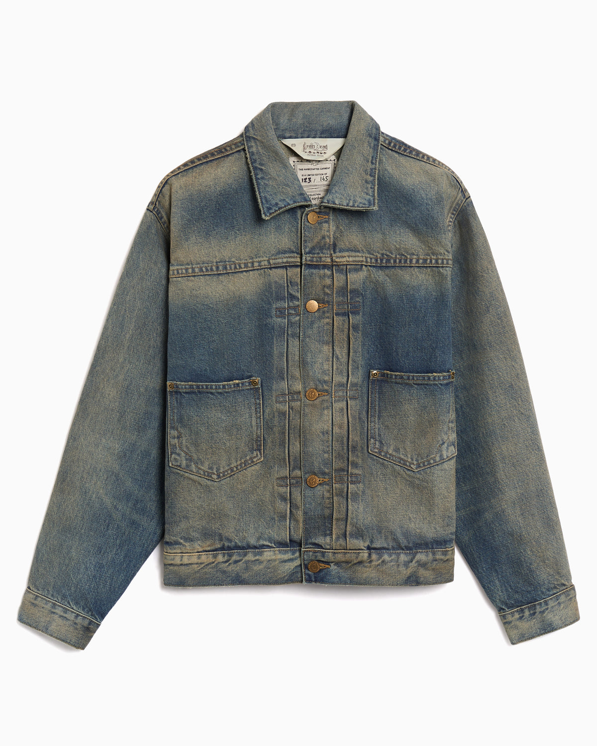 Denim Jacket Boxy Brain Dead Trucker para homem