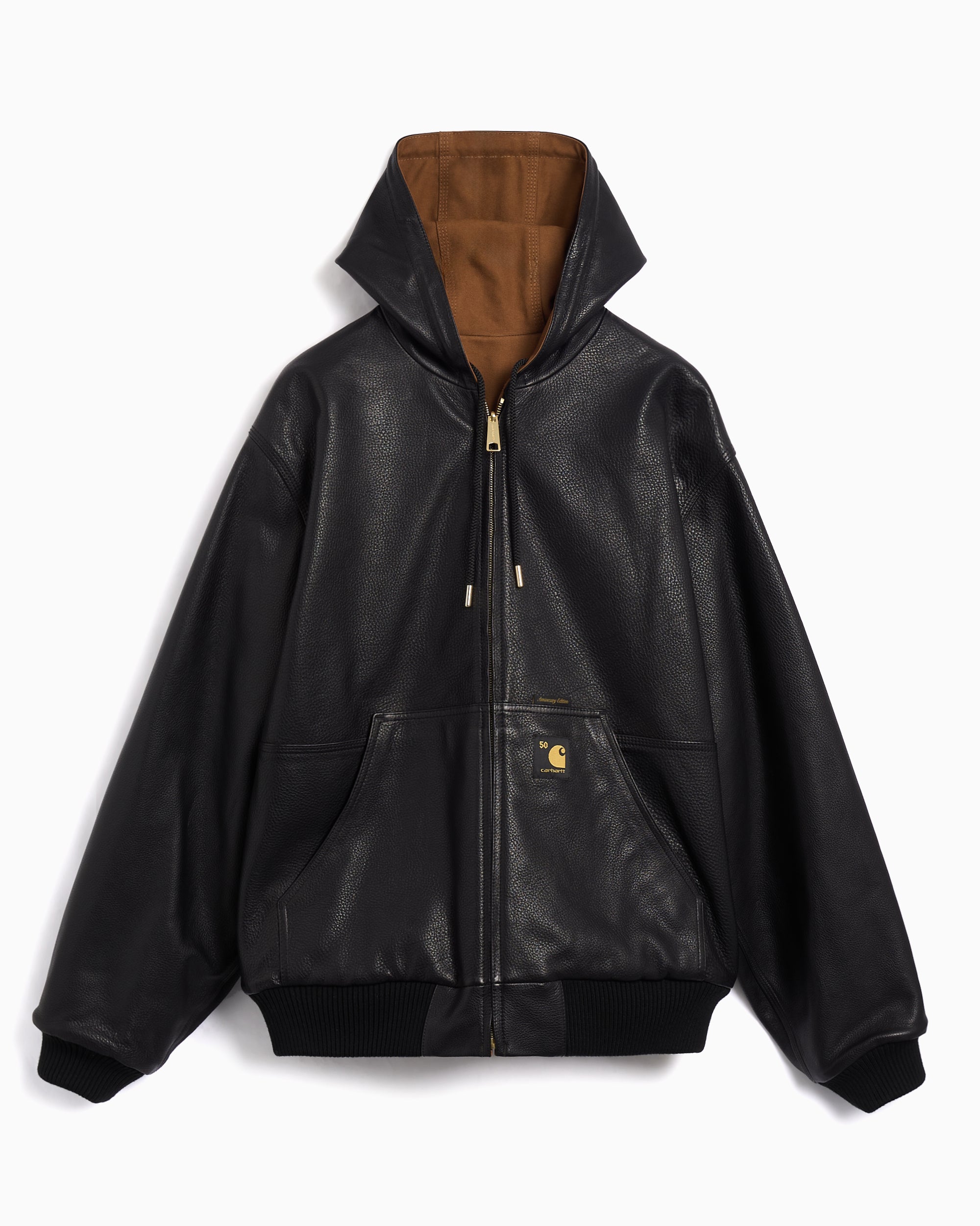 Jackets Coats Carhartt WIP 50th Anniversary Edition OG Active Reversible Relaxed Men's Leather Jacket - I035967-3R0XX