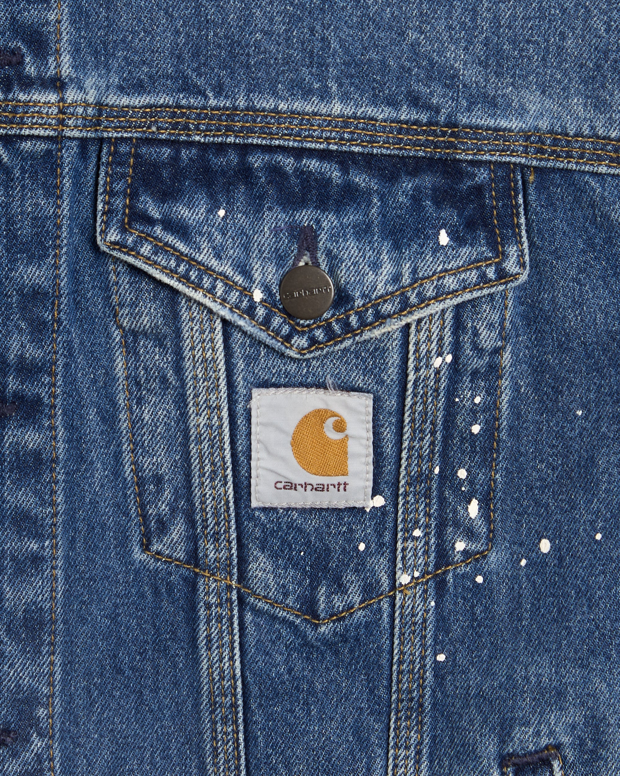 Jackets Coats Carhartt WIP Helston Boxy Men's Denim Jacket - I033352-01EJ