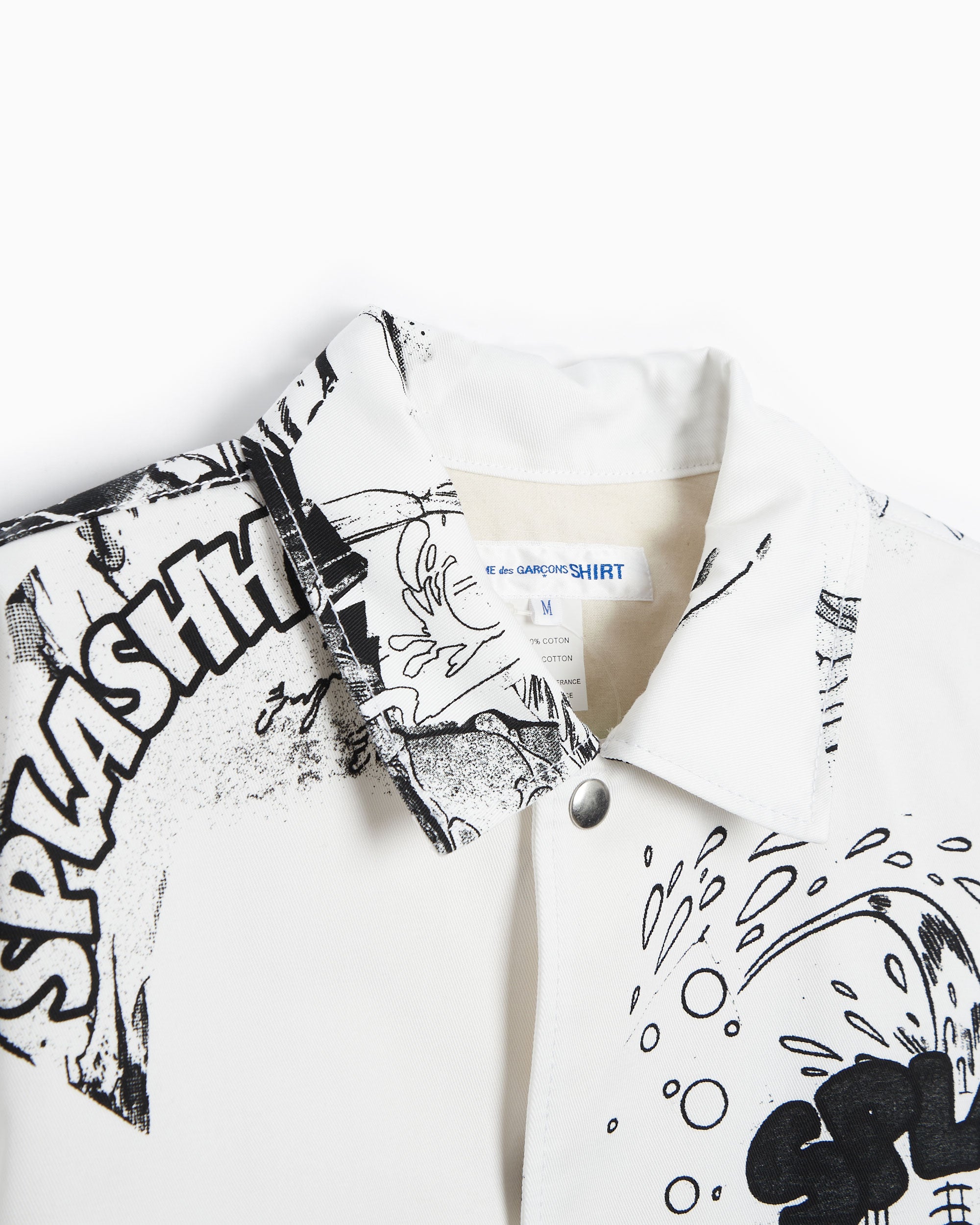 Jackets Coats Comme Des Garçons Shirt x Christian Marclay Men's Woven Jacket Men's Overshirt - FI-J108-S22-1