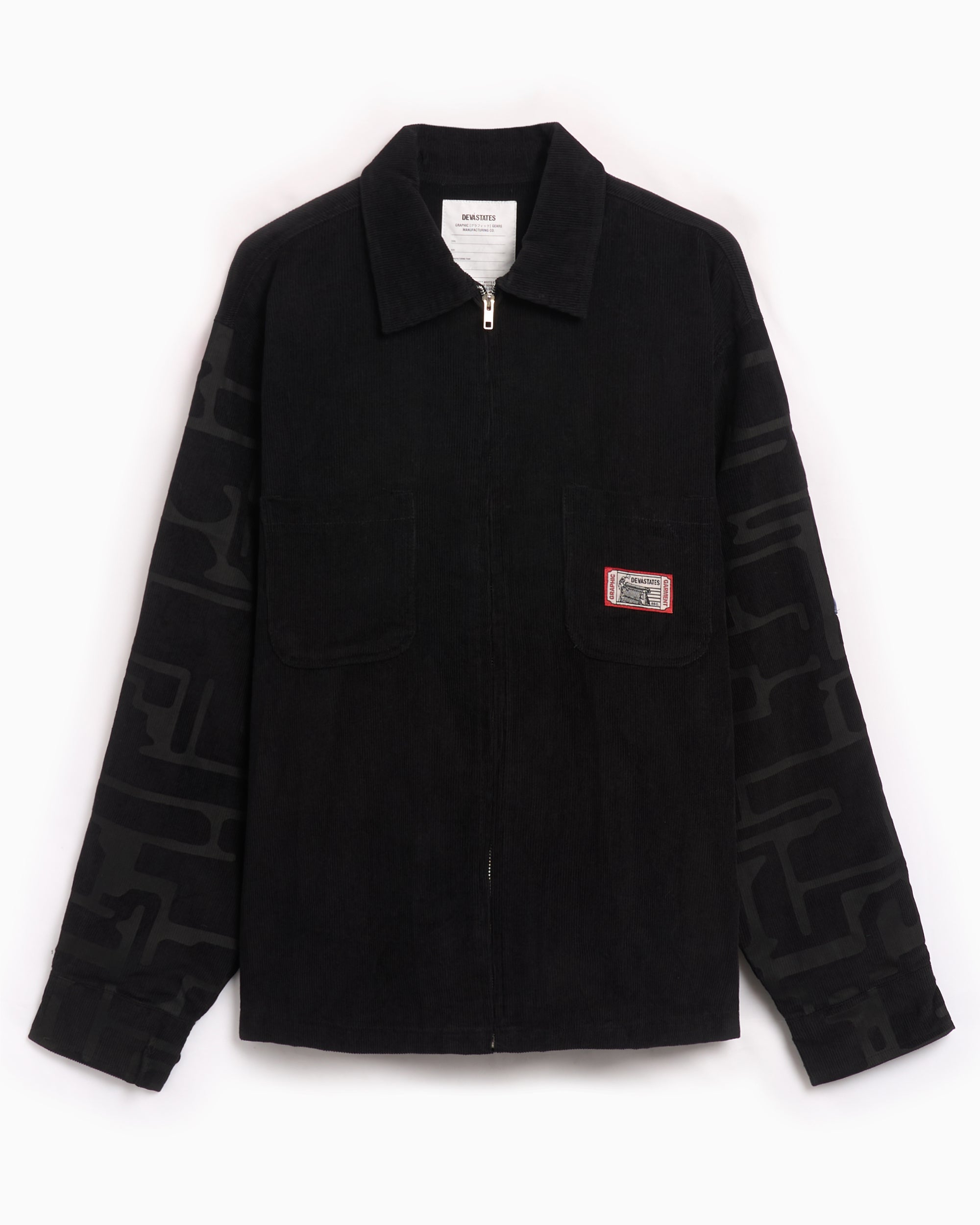 Jackets Coats DEVÁ STATES Circuit Men's Zip-Up Corduroy Jacket Men's Light Jacket - DSB2B201F24