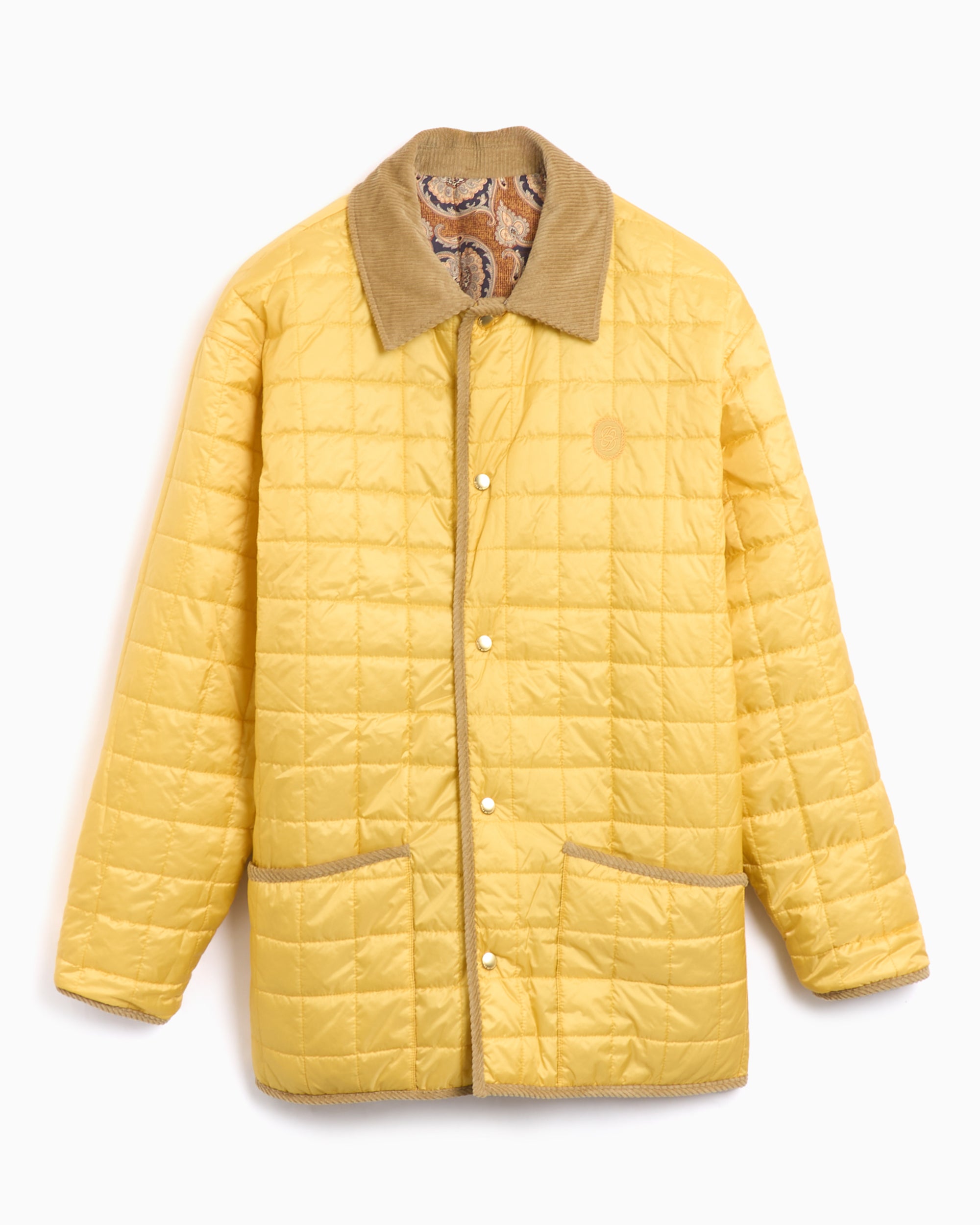 Jackets Coats Drôle de Monsieur Men's Reversible Jacket Relaxed Men's Quilted Jacket - JT187-PL157-LYL