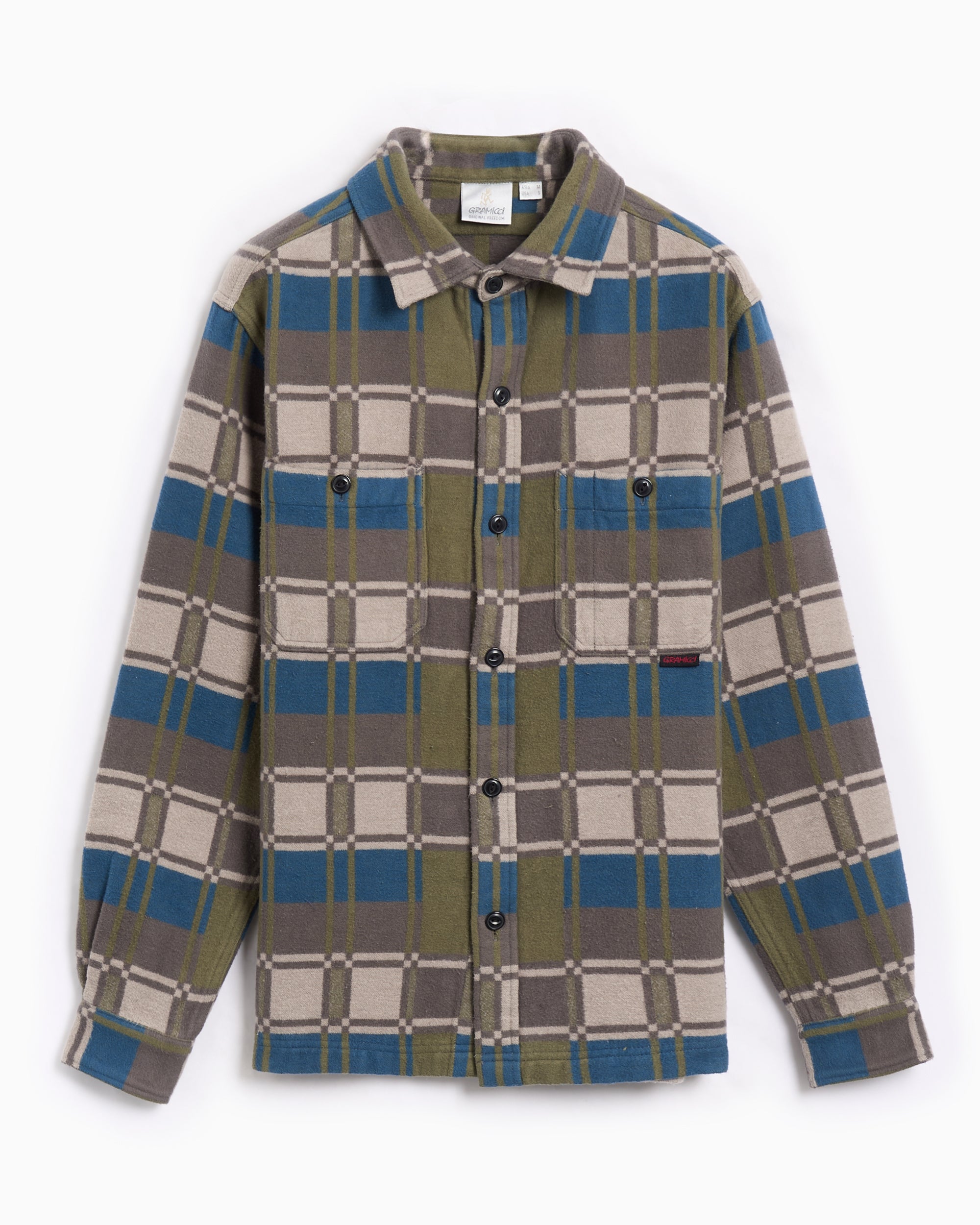 Jackets Coats Gramicci Flannel Anthony Plaid Men's Overshirt - G5FM-J021-SILVERCHECK