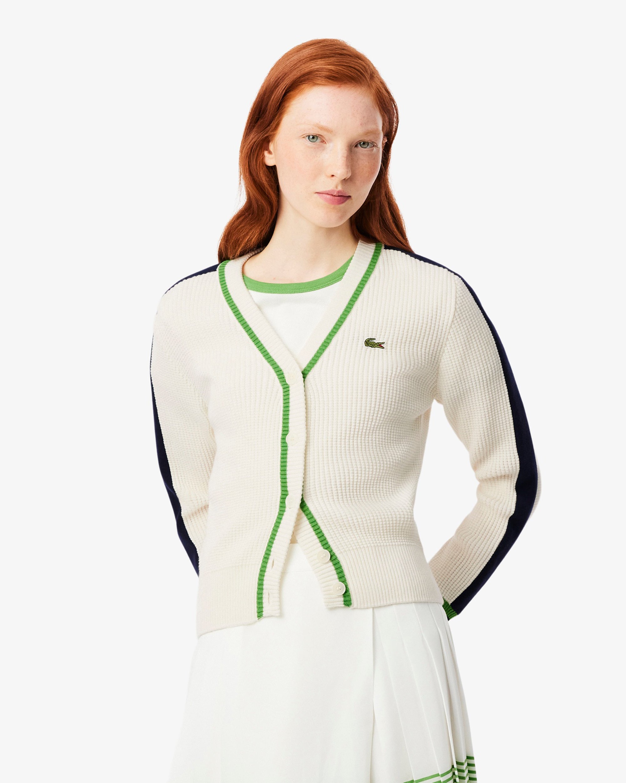 Jackets Coats Lacoste Re-edition Logo Slim Women's Cardigan - AF1809-00-2HZ