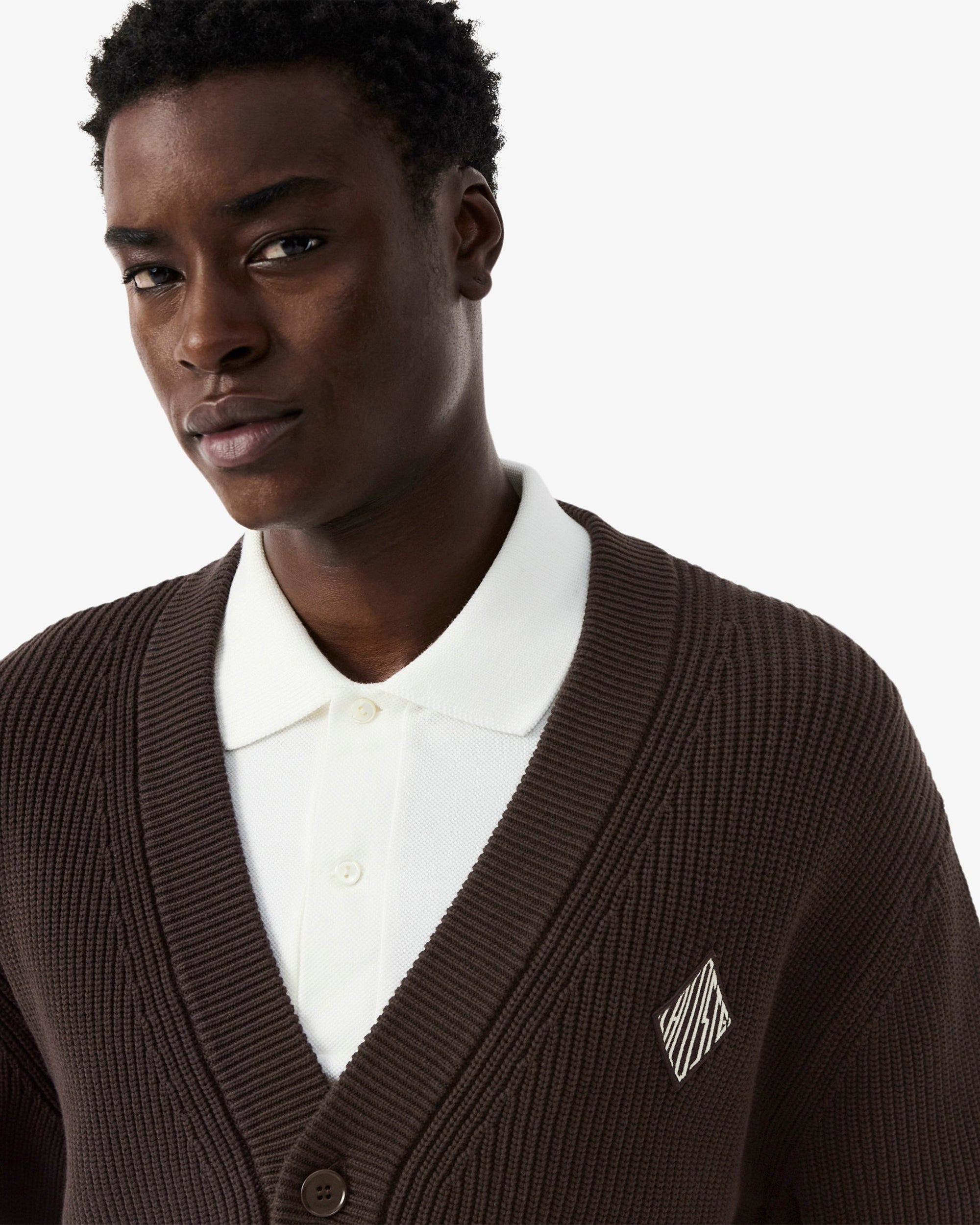 Jackets Coats Lacoste Retro Logo Relaxed Men's Cardigan - AH0611-00-3LA