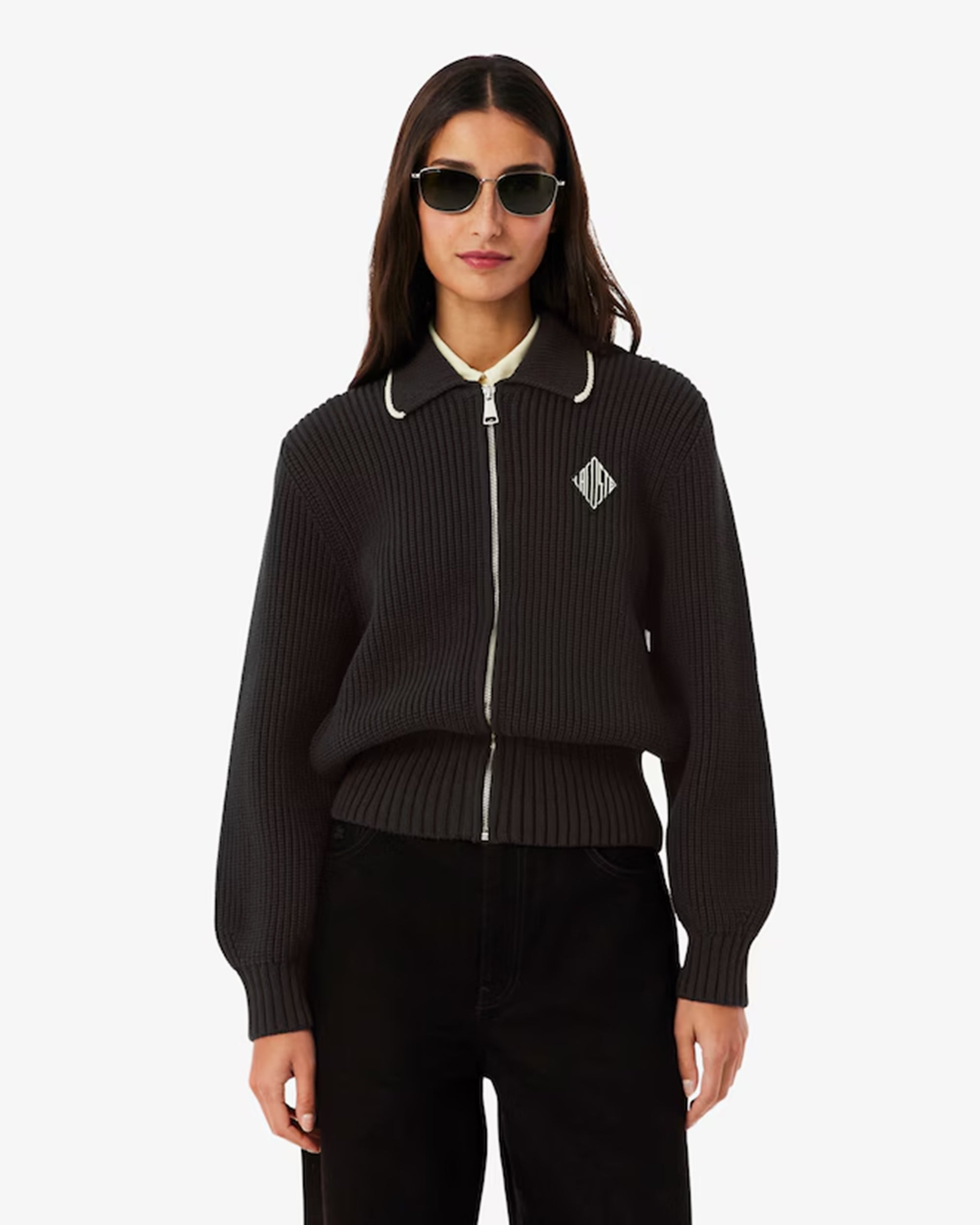 Jackets Coats Lacoste Retro Logo Relaxed Women's Cardigan - AF9858-00-3LA