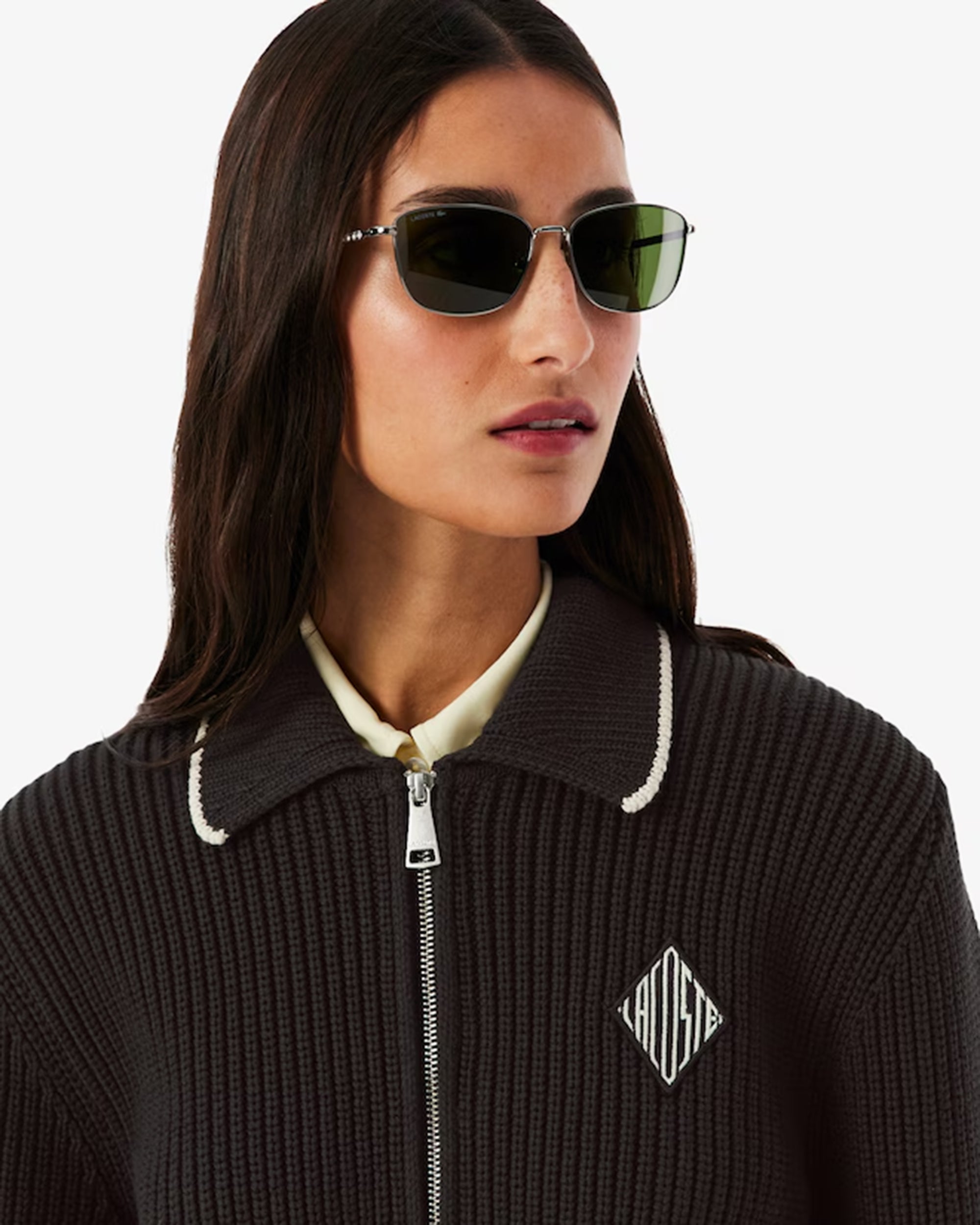 Jackets Coats Lacoste Retro Logo Relaxed Women's Cardigan - AF9858-00-3LA