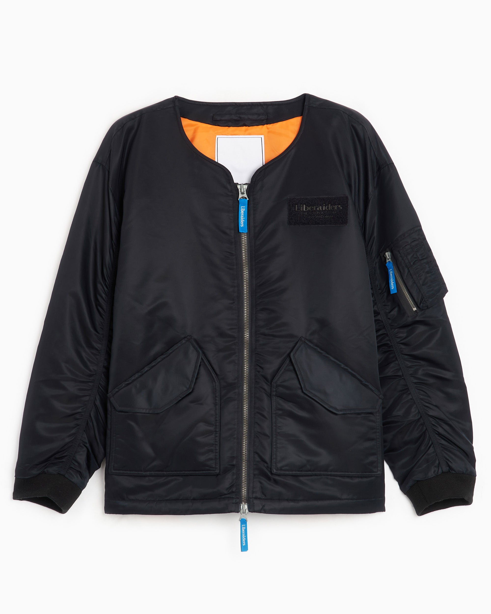 Jackets Coats Liberaiders® Liberaiders® Collarless Flight Men's Jacket Men's Jacket - 750052303-BLACK