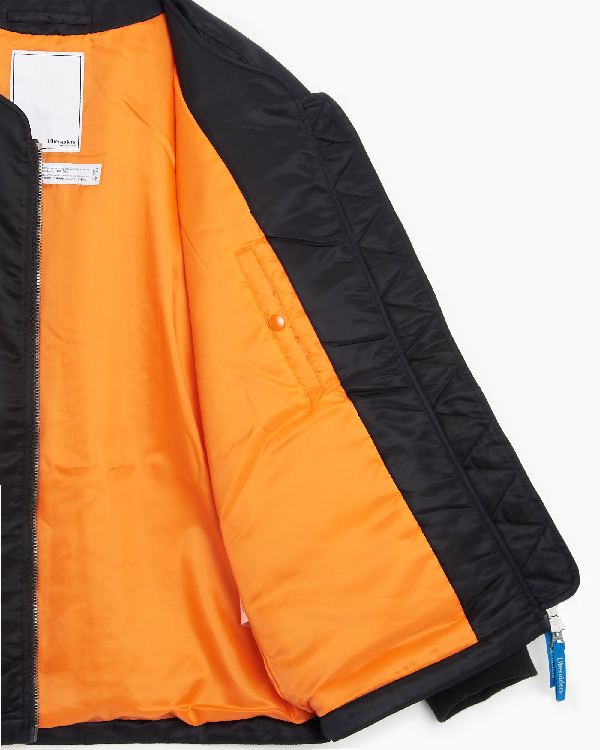 Jackets Coats Liberaiders® Liberaiders® Collarless Flight Men's Jacket Men's Jacket - 750052303-BLACK