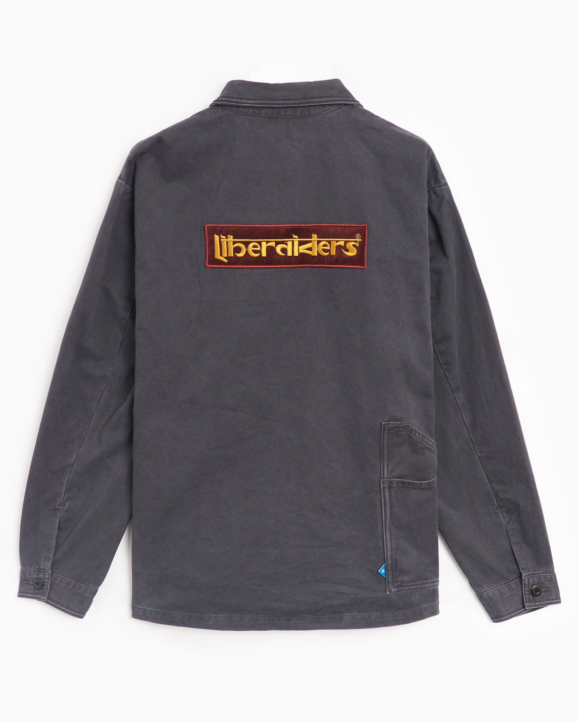 Jackets Coats Liberaiders® Liberaiders® Men's Garment Dyed Zip Jacket Men's Light Jacket - 700032401-CHARCOAL