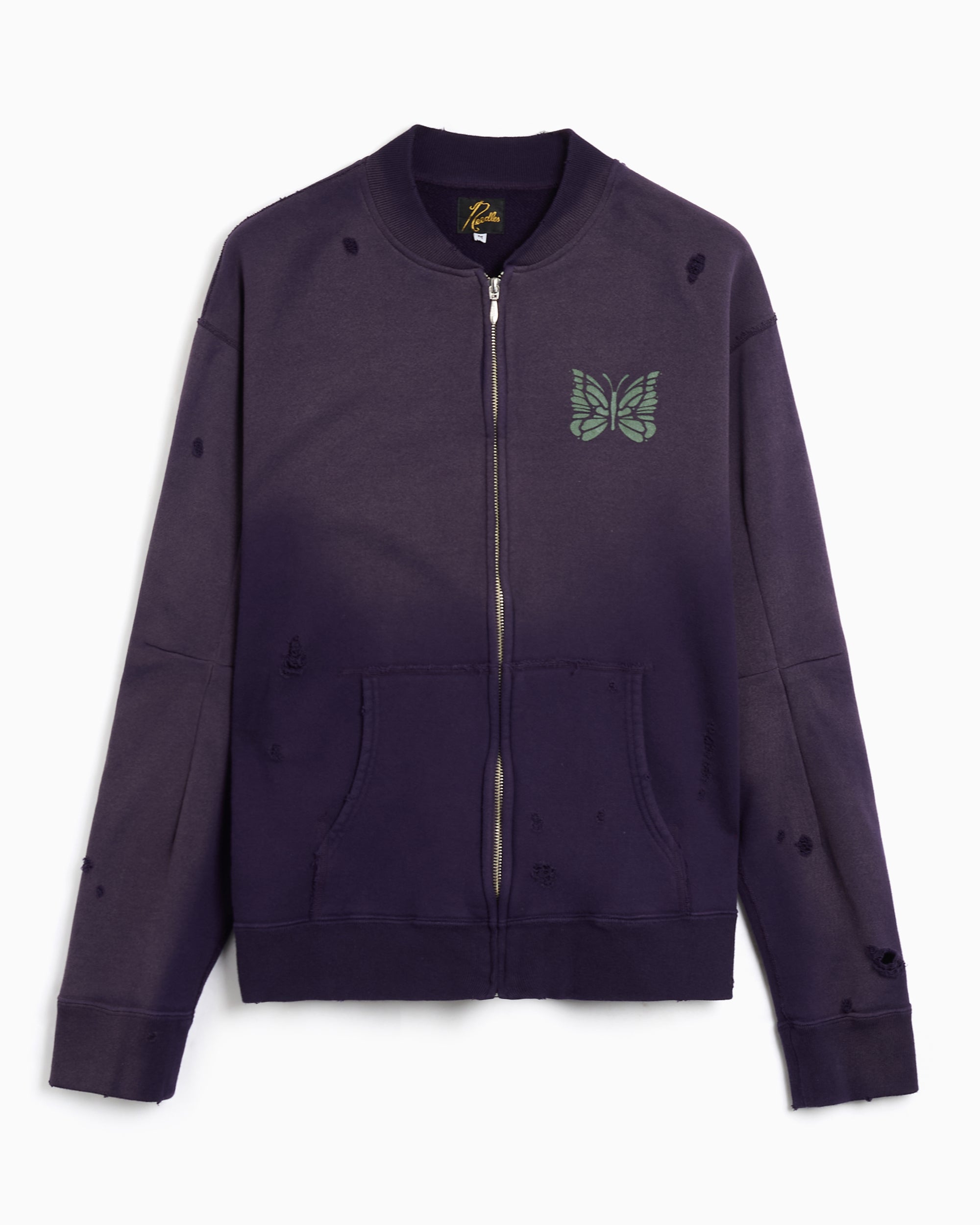 Jackets Coats Needles Deconstructed Logo Relaxed Men's Track Jacket - SX430-B-Purple