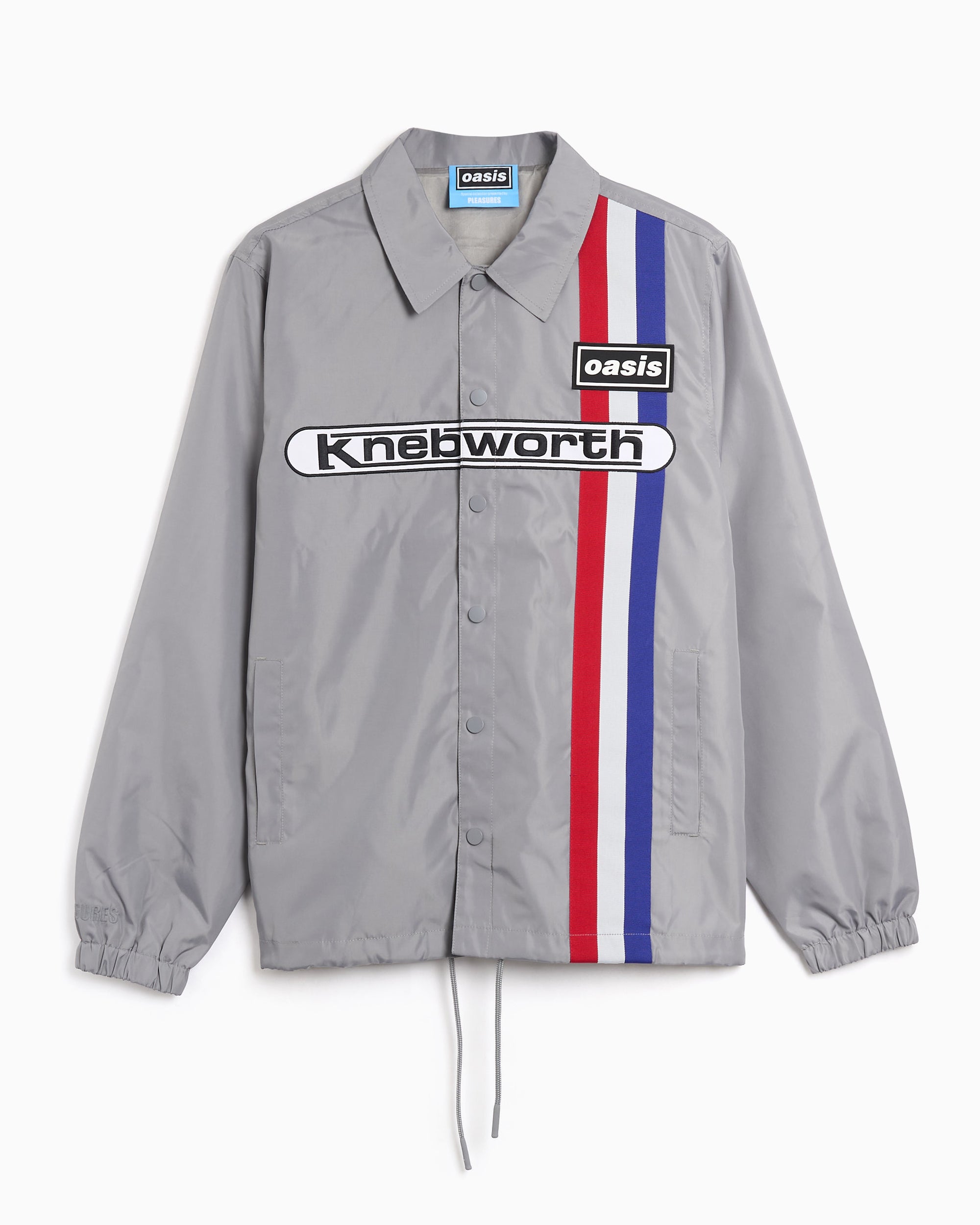 Jackets Coats Pleasures x Oasis Supersonic Logo Men's Light Jacket - P26OA006-STEEL