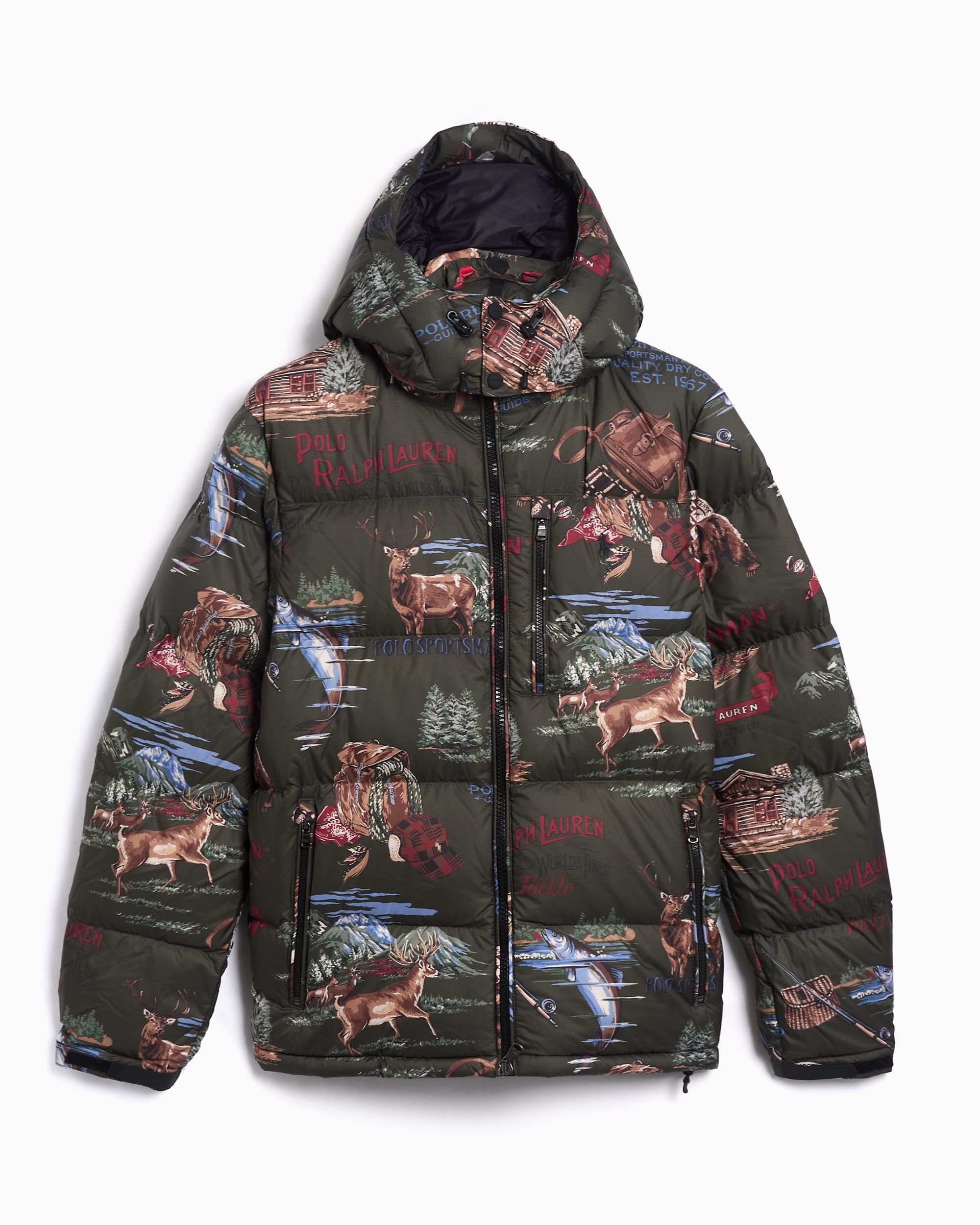 Jackets Coats Polo Ralph Lauren Gorham Sportsman Ripstop Graphic Men's Down Jacket - 710977071001