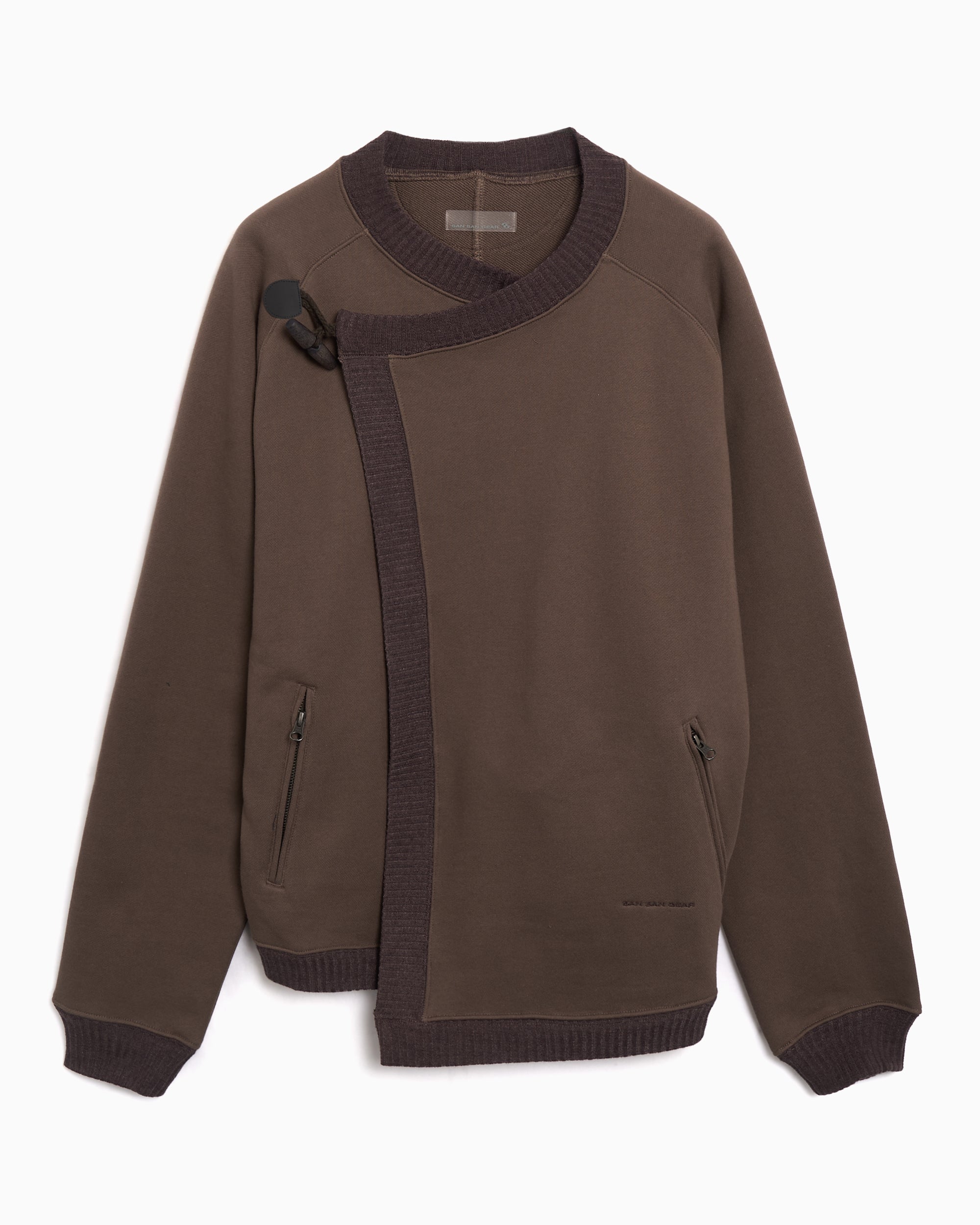 Jackets Coats SAN SAN GEAR Wrapped Relaxed Men's Light Jacket - SG2503JK05-BROWN