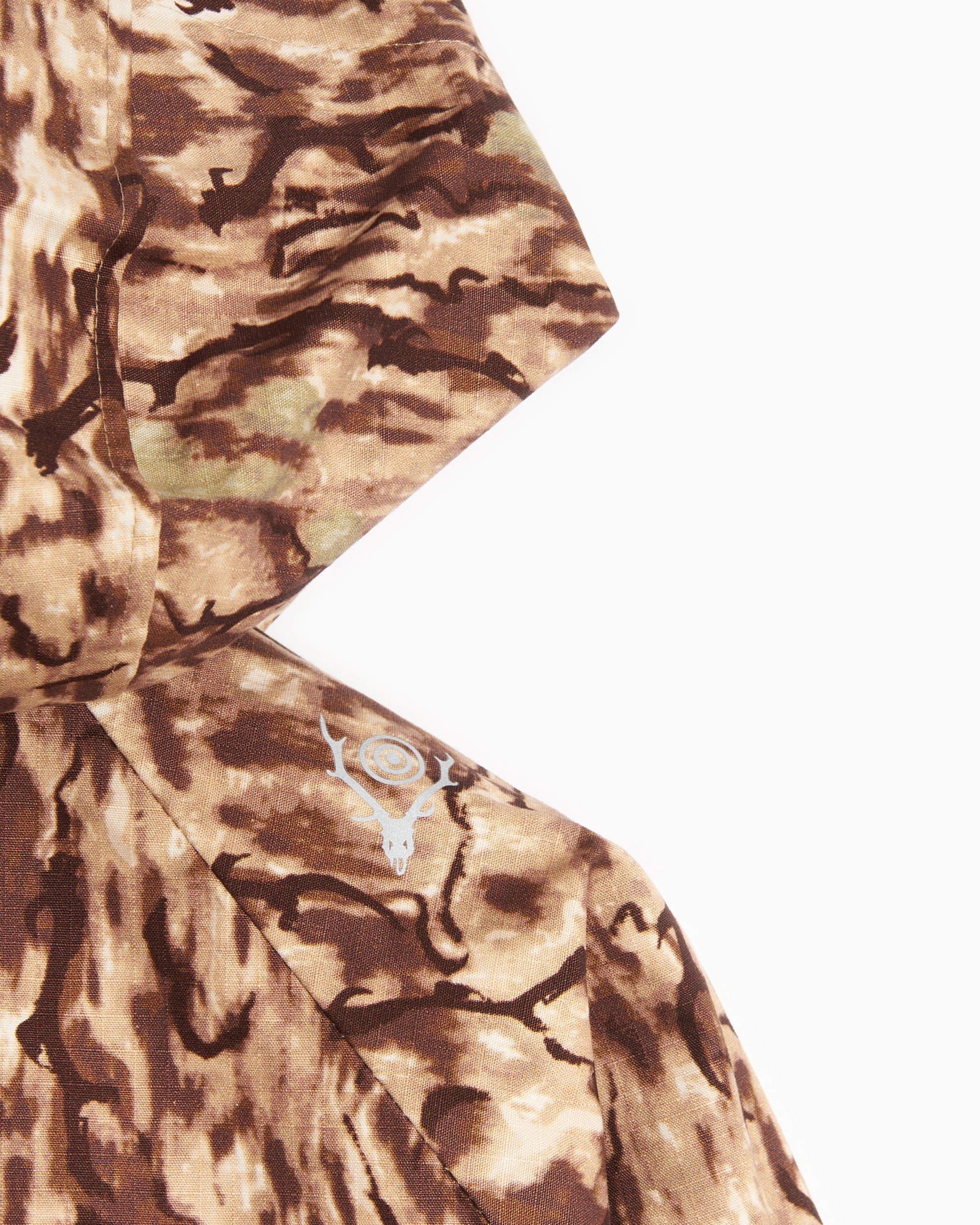 Jackets Coats South2 West8 River Men's Trek Ripstop 3Layer Jacket Men's Windbreaker - NS701-A-Horn-Camo