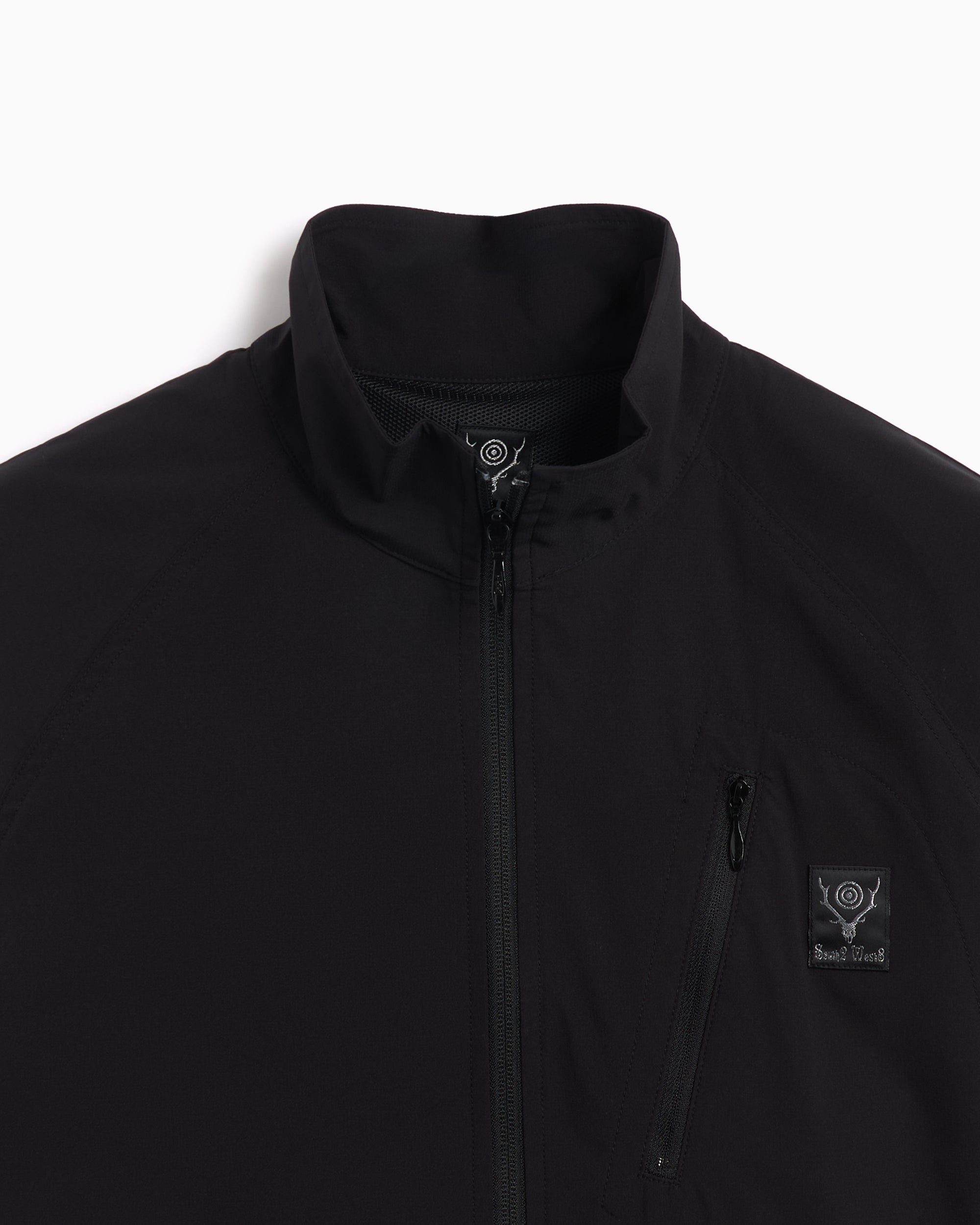 Jackets Coats South2 West8 S.L. Men's Zipped Trail Jacket Men's Track Jacket - PU515-B-Black