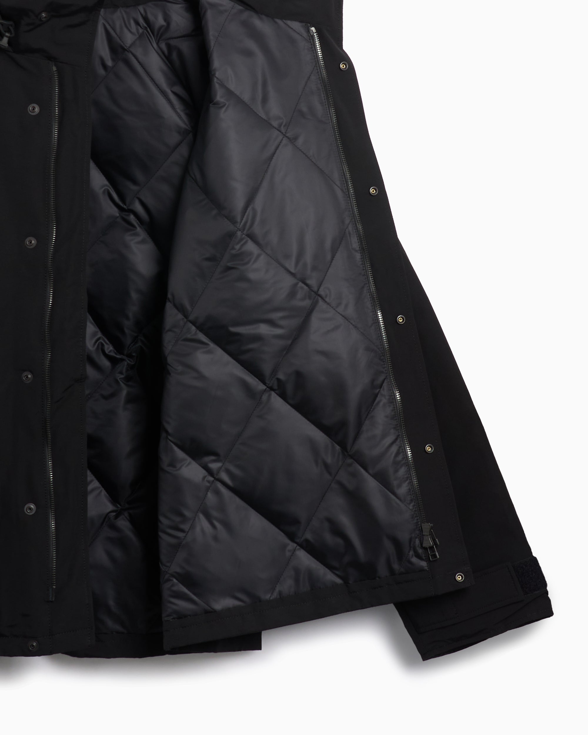 Jackets Coats South2 West8 Snow Trek Men's Coat Men's Rain Jacket - PU448-B-Black