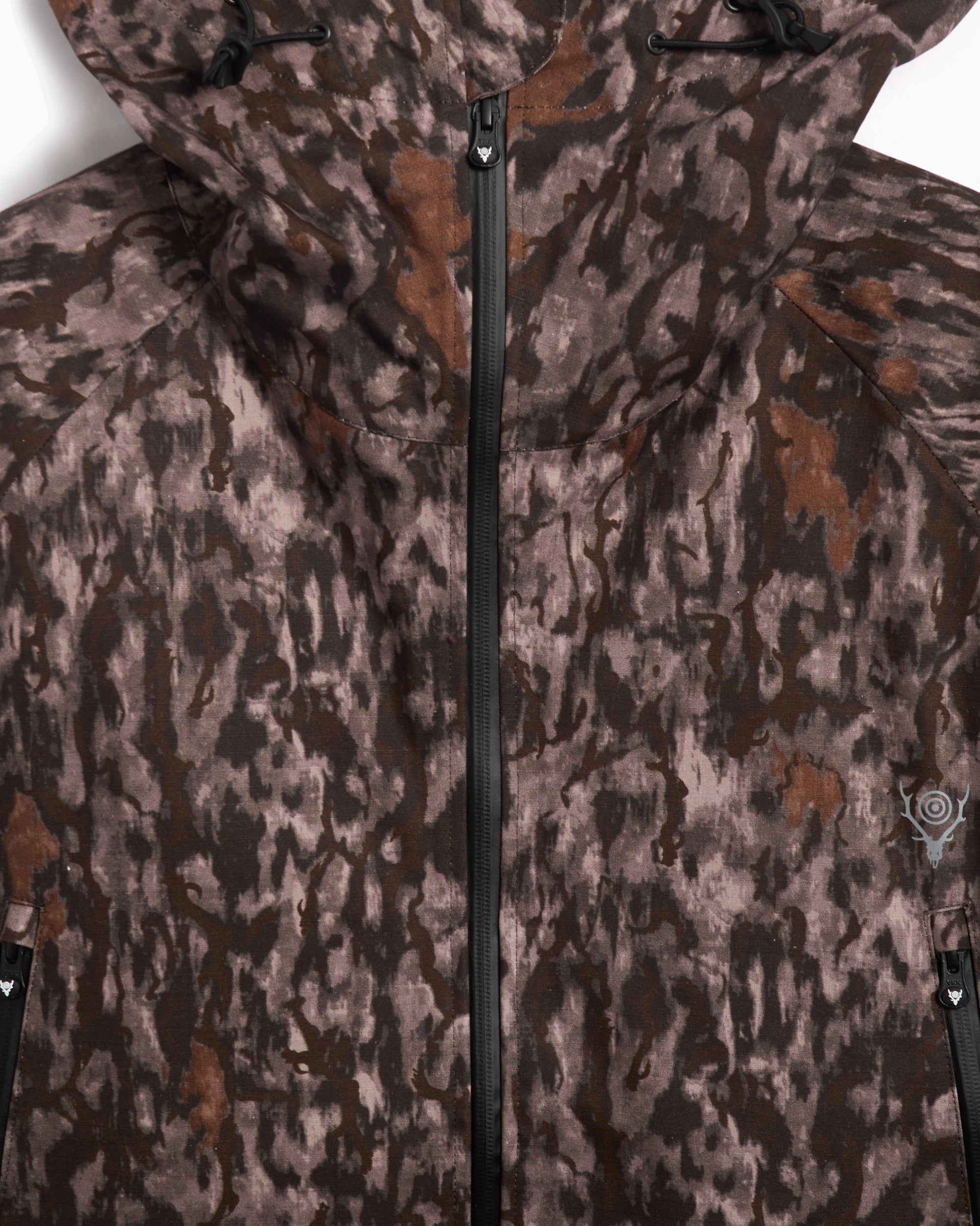 Jackets Coats South2 West8 Weather Effect Men's Jacket Men's Windbreaker - PU440-A-Horn Camo