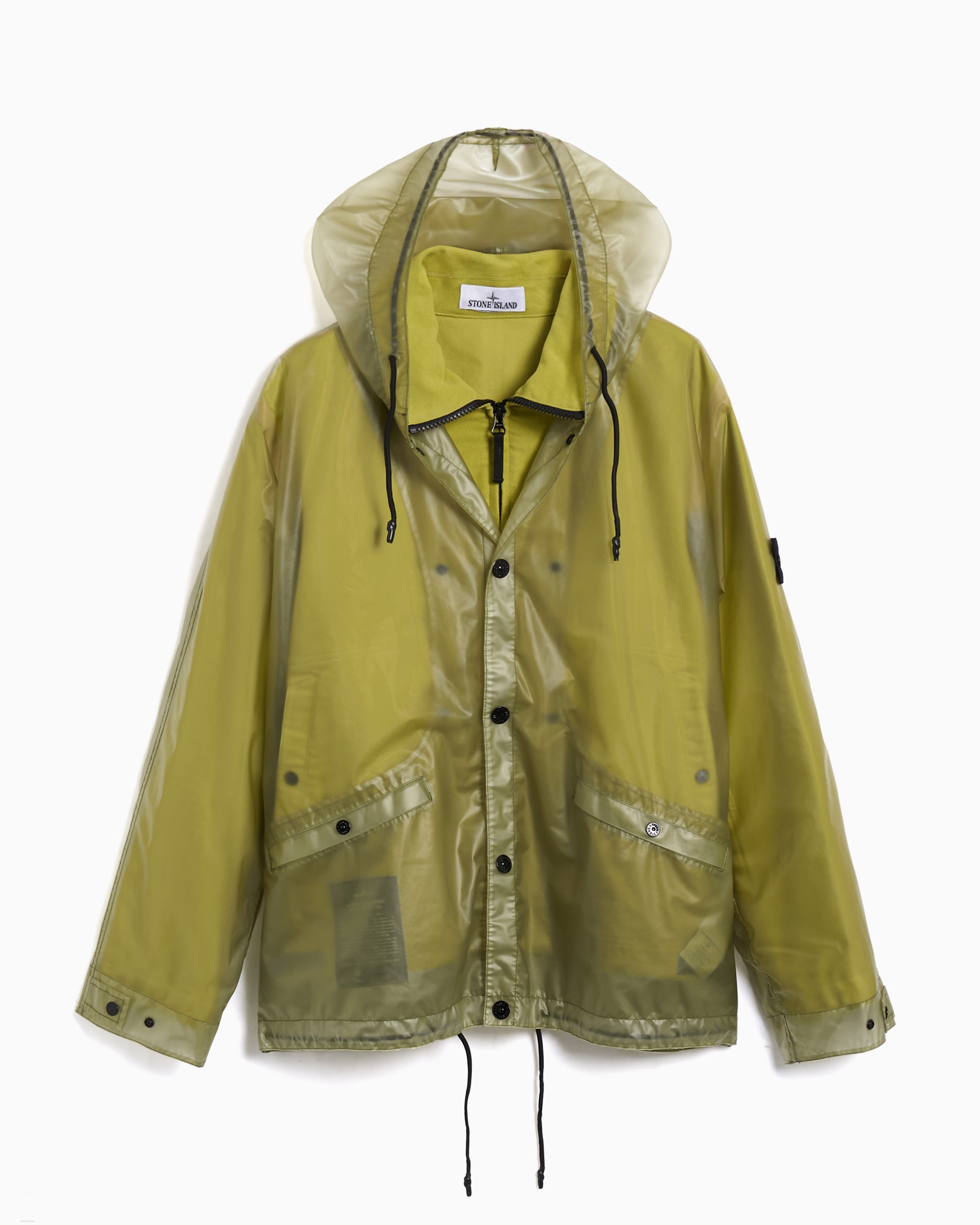 Jackets Coats Stone Island Translucent Cover Detachable Relaxed Men's Rain Jacket - K2S154100085S0243-V005D