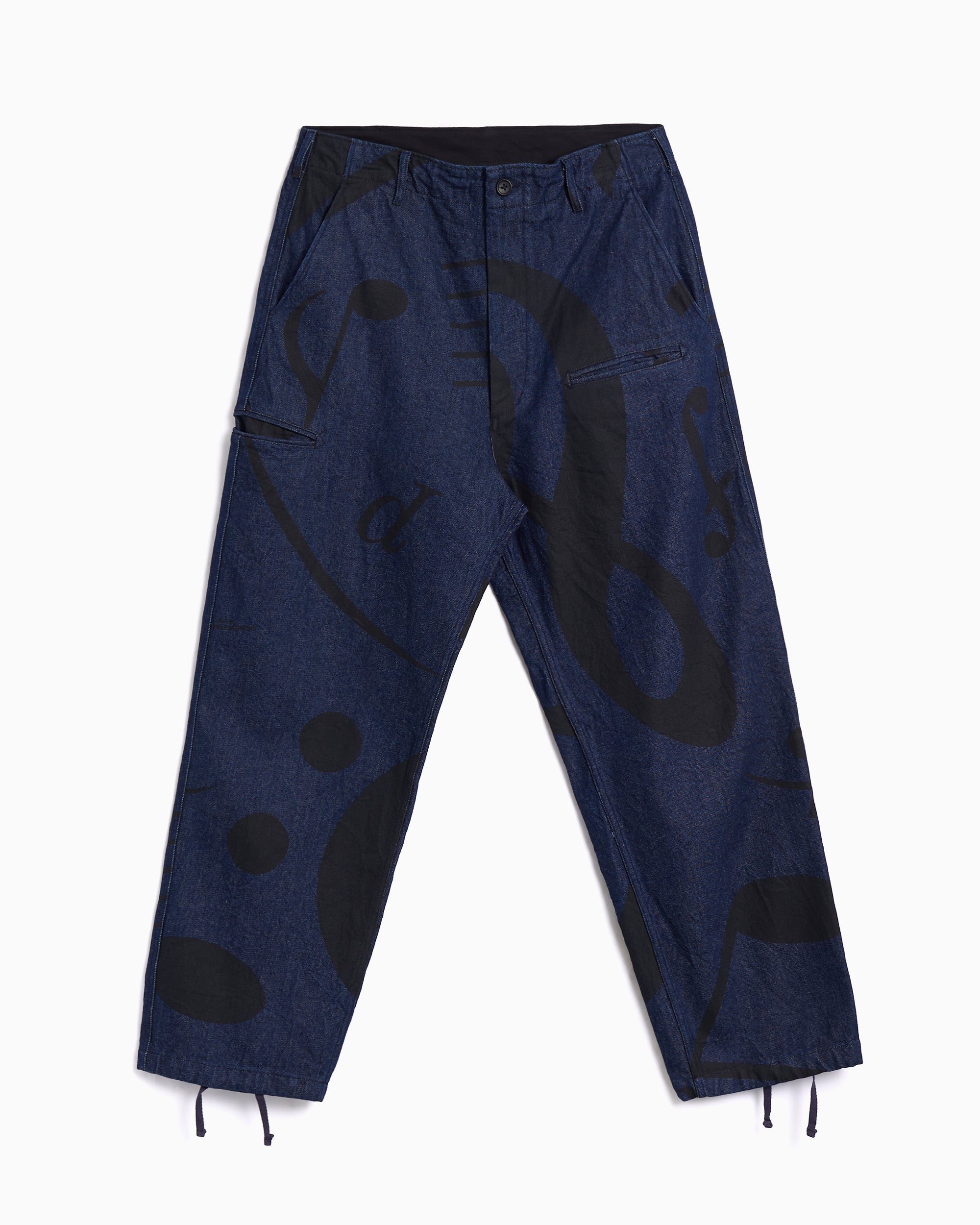 Jeans Engineered Garments Indigo Music Note Men's Chino Jeans - 25F1F040-CT291