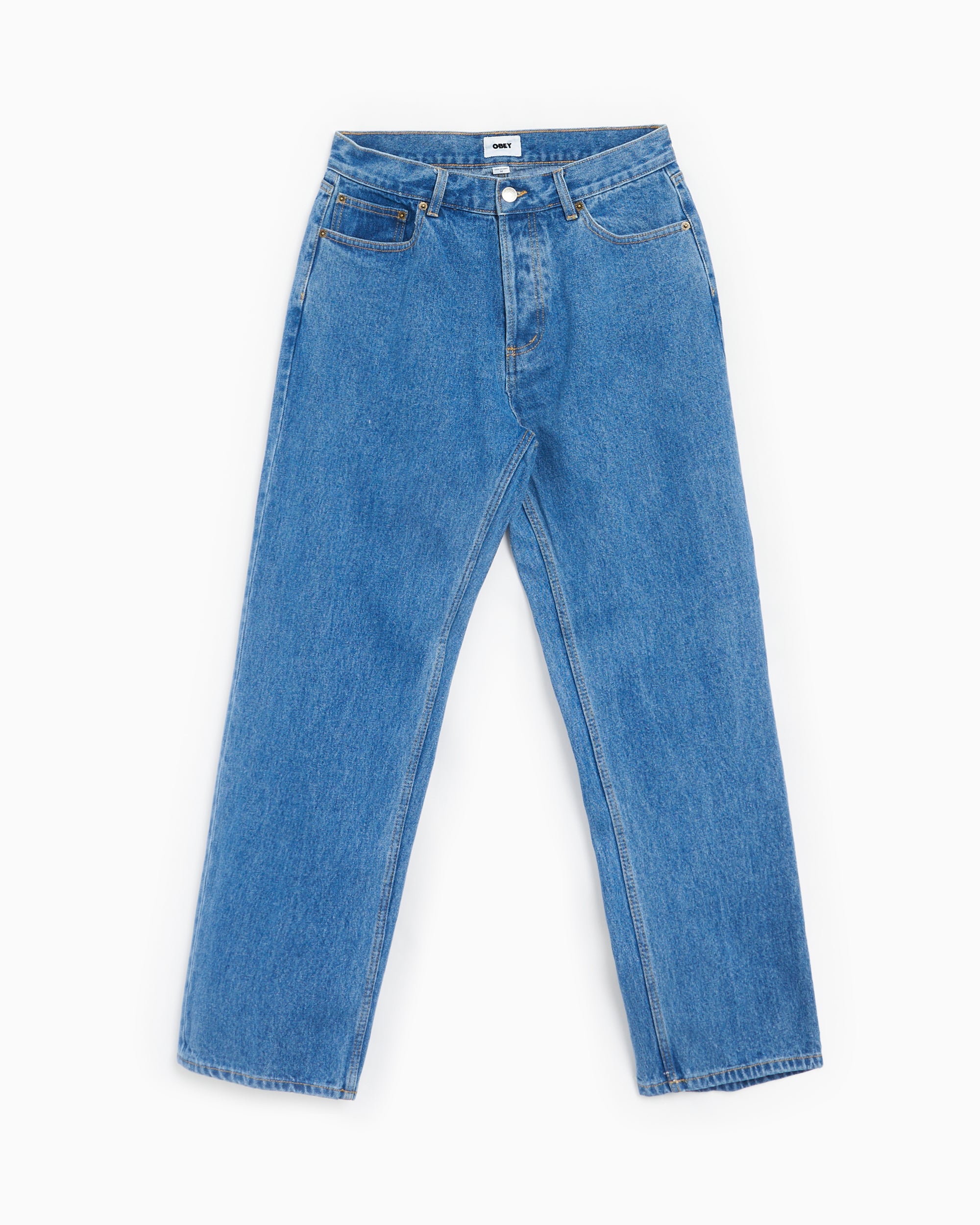 Jeans OBEY Clothing Hardwork Men's Denim Pants Men's Baggy Jeans - 142010077-LIN