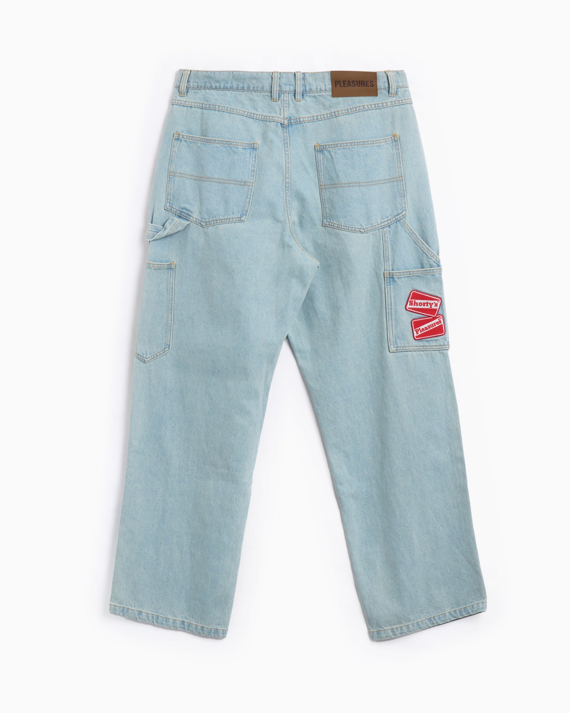 Jeans Pleasures x Shortys Men's Box Logo Carpenter Pants Men's Carpenter Jeans - P24F001-INDIGO