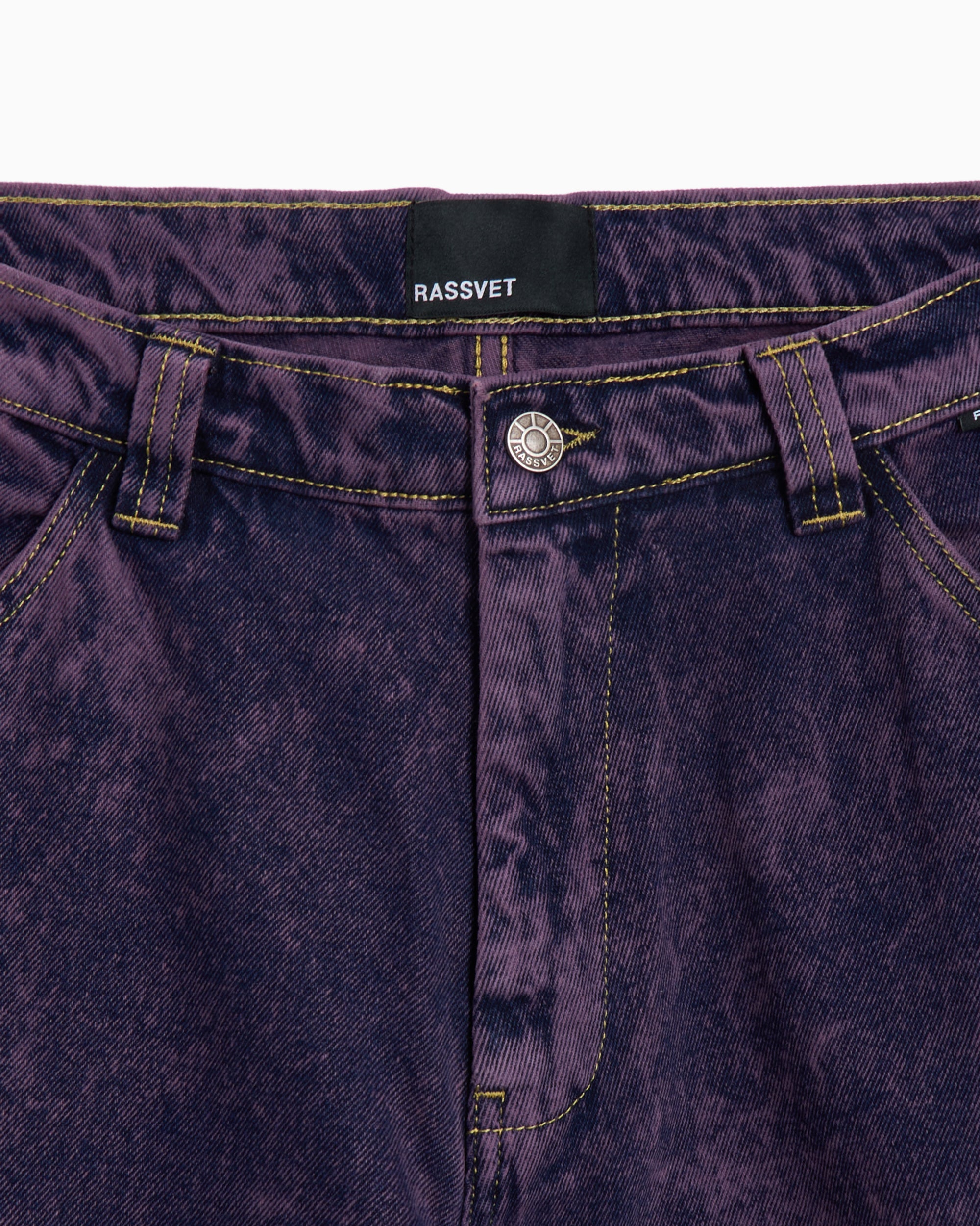 Jeans Rassvet Acid Wash Carpenter Work Men's Denim Pants​ Relaxed Men's Carpenter Jeans - PACC16P003-1
