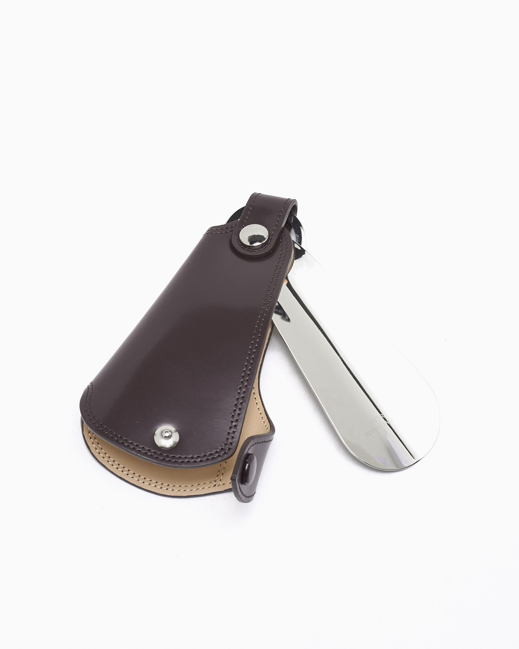 Keychains Porter-Yoshida & Co. Shoe Horn Unisex Keychain - 037-02984-BROWN