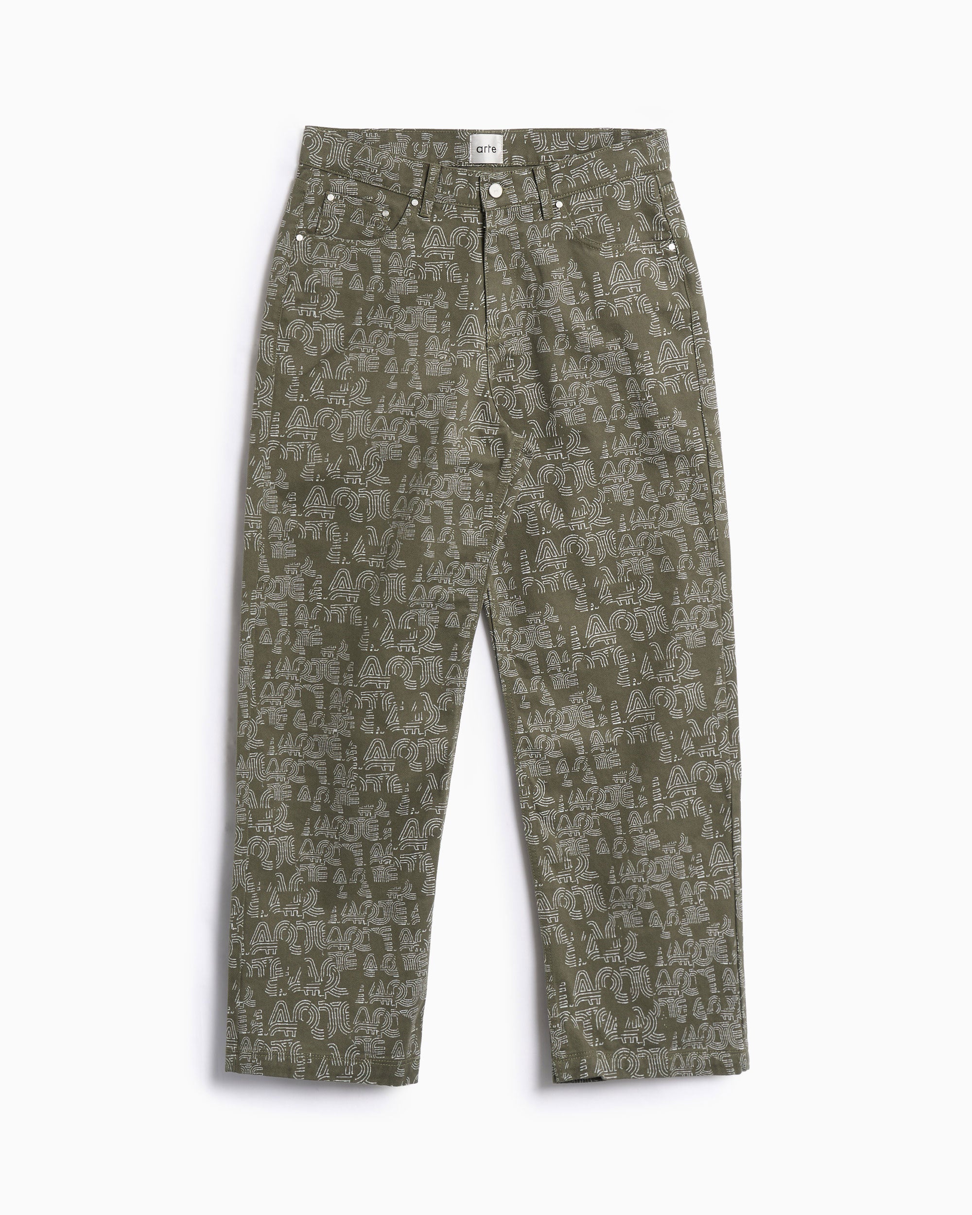 Pants Arte Antwerp Allover Arte Relaxed Men's Pants - AW25-190P-Green