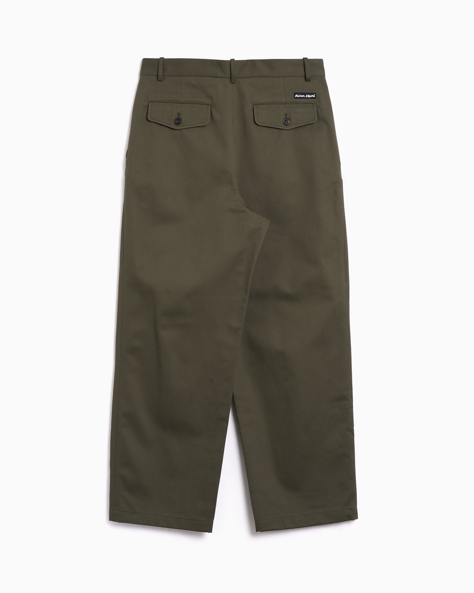 Pants Maison Kitsuné Pleated Relaxed Men's Chino Pants - PM01125WW9043-0079