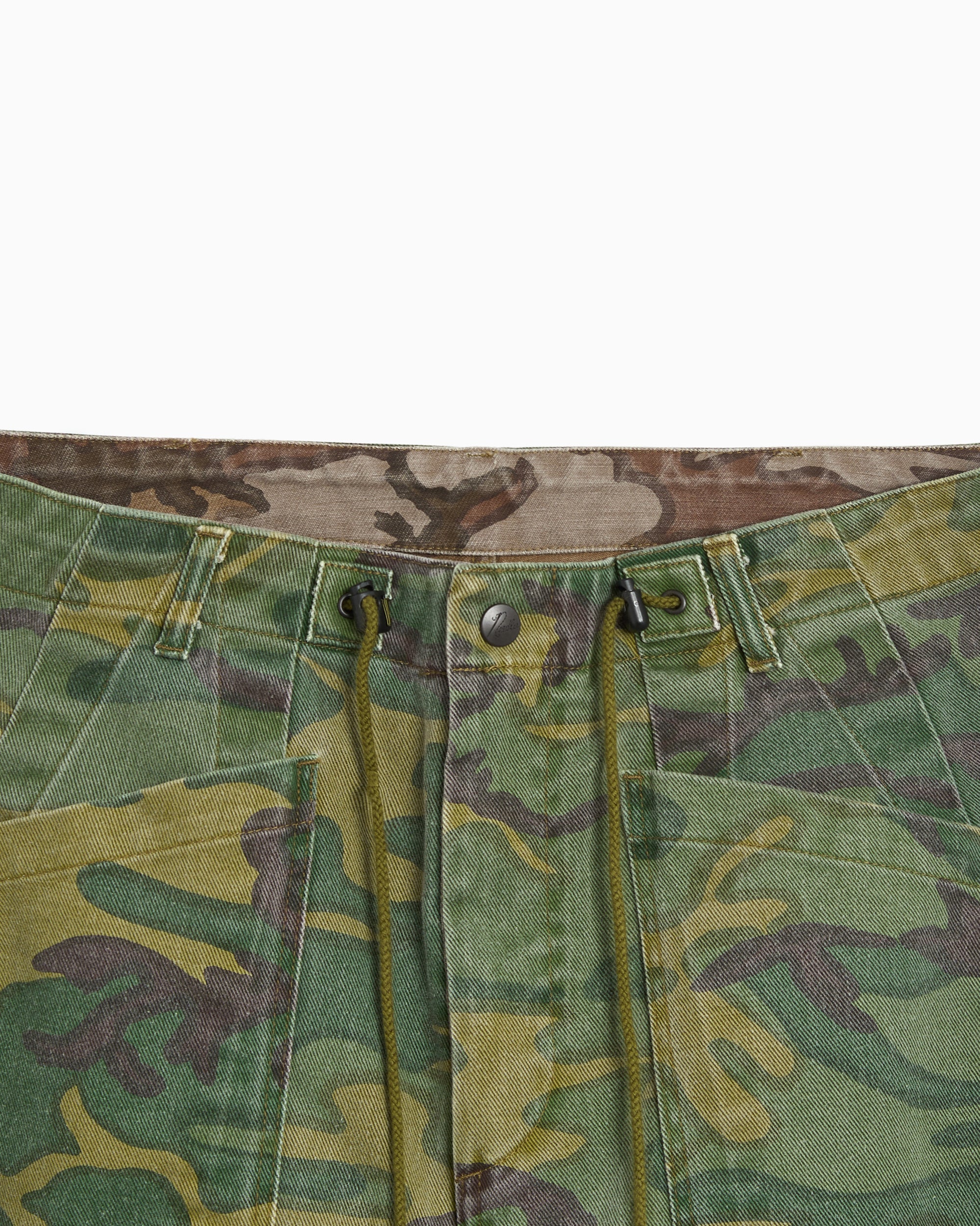 Pants Needles Camo Reversible Relaxed Men's Baggy Pants - SX144-Camo
