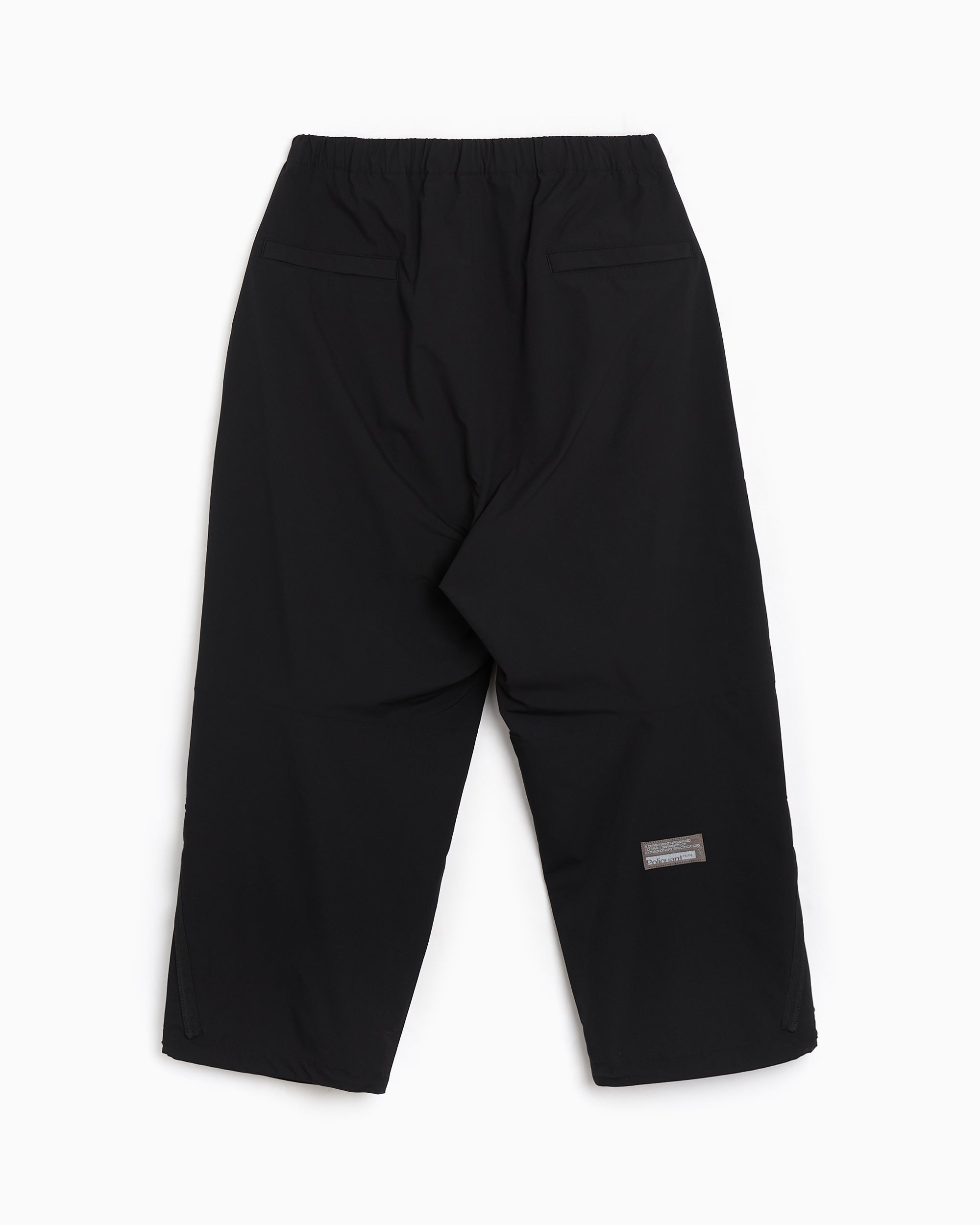 Pants Poliquant The Changing Length/Hem Zip-Up Men's Wide Leg Pants - 2601021-BLACK