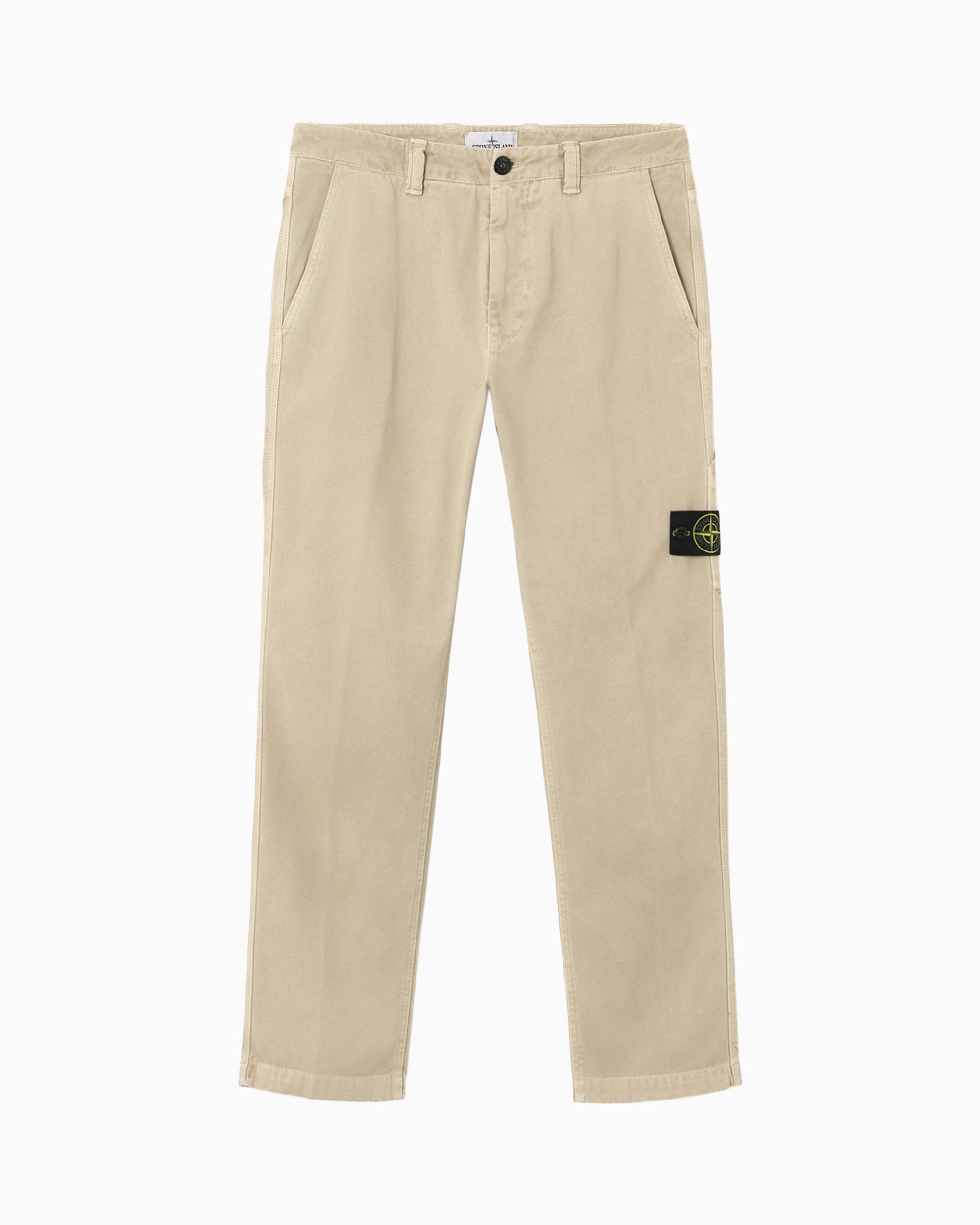 Pants Stone Island Panama Cotton "Old" Effect Men's Chino Pants - L1S153100037-V019A
