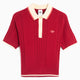 Polo Slim adidas Originals Cable Knit Cali para mulher