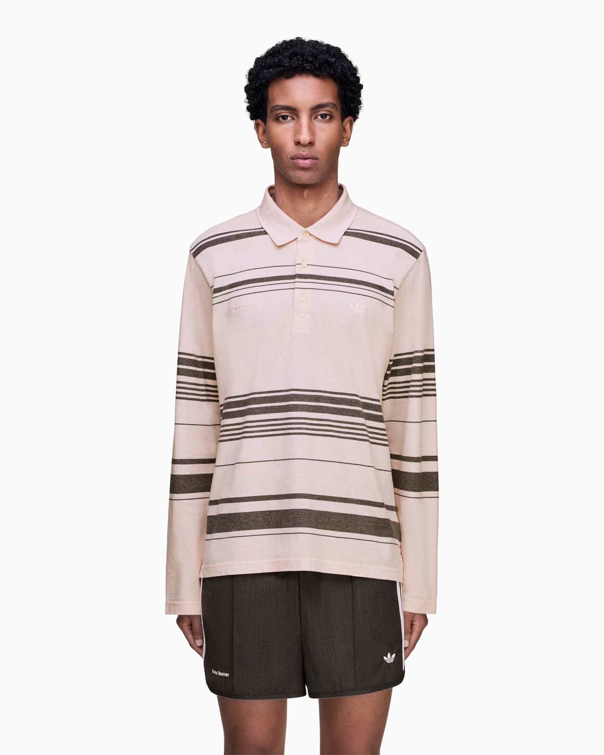 Polo às riscas adidas Originals x Wales Bonner para homem
