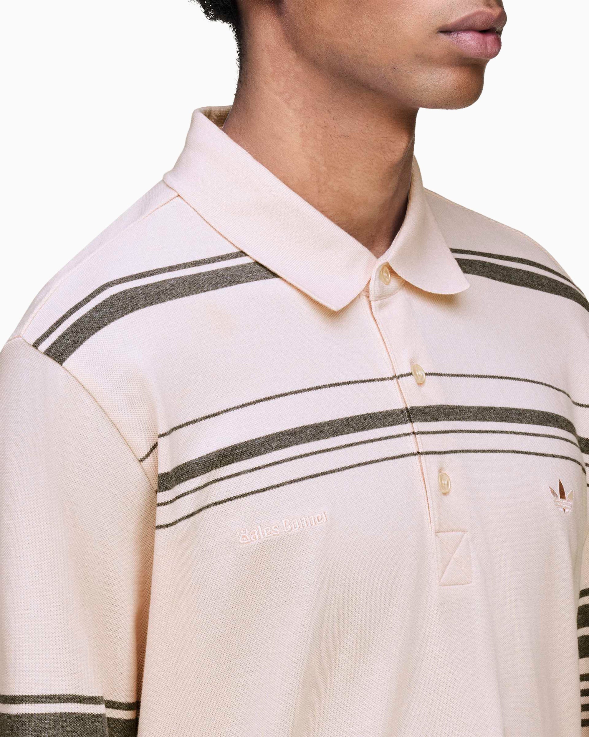 Polo às riscas adidas Originals x Wales Bonner para homem