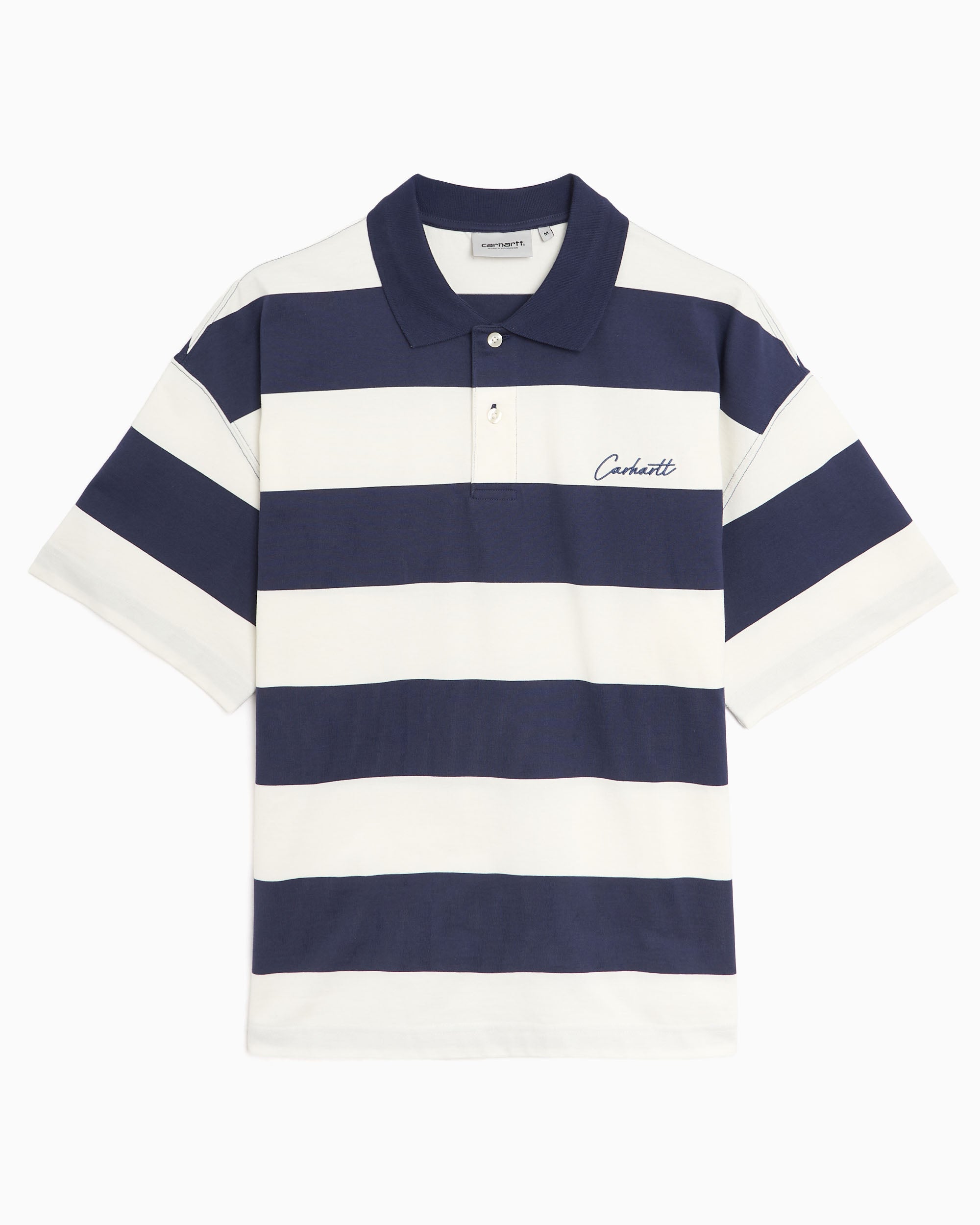 Polo às riscas Boxy Carhartt WIP Delray para homem