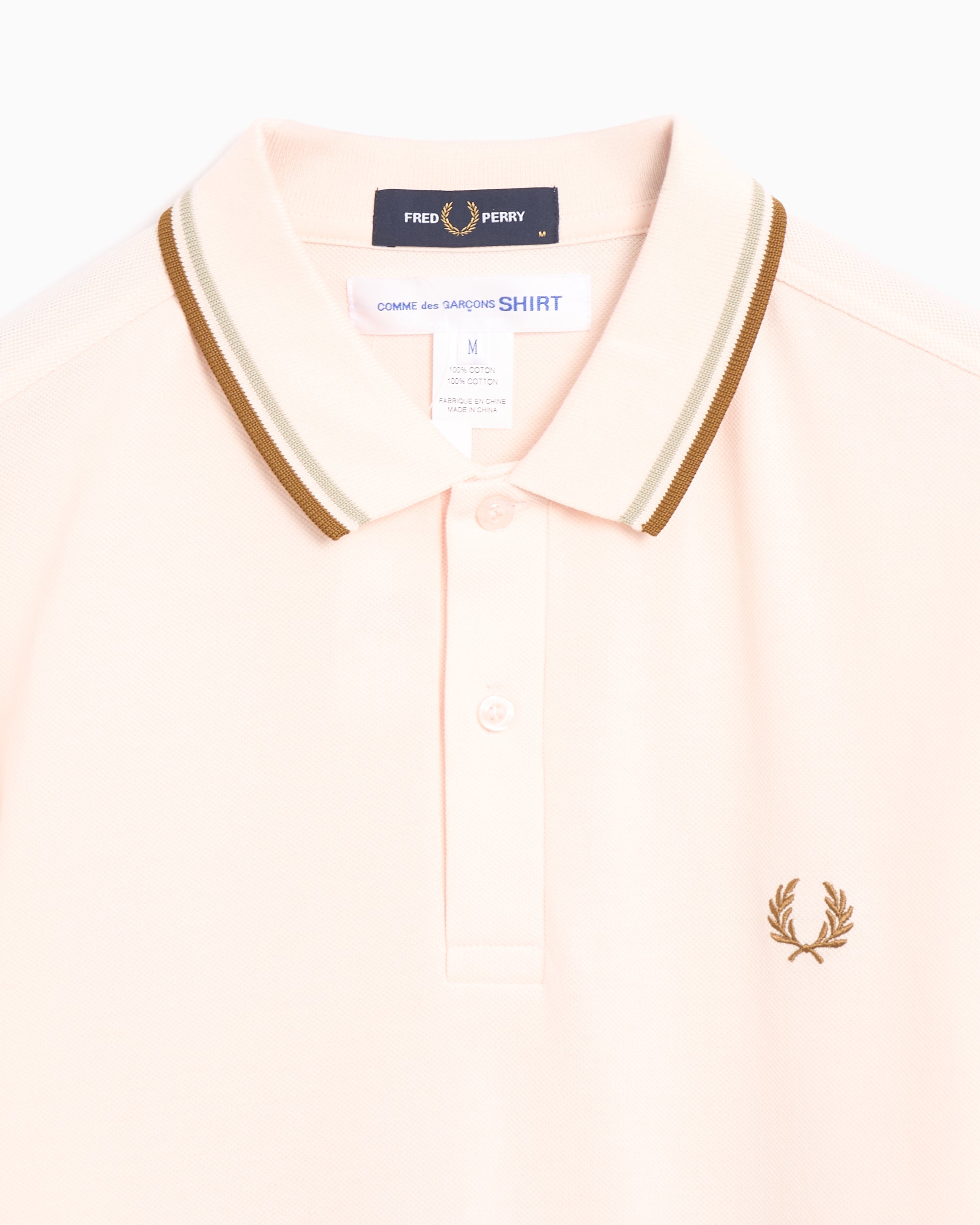 Polo Comme Des Garçons Shirt x Fred Perry Freedom Is Energy para homem